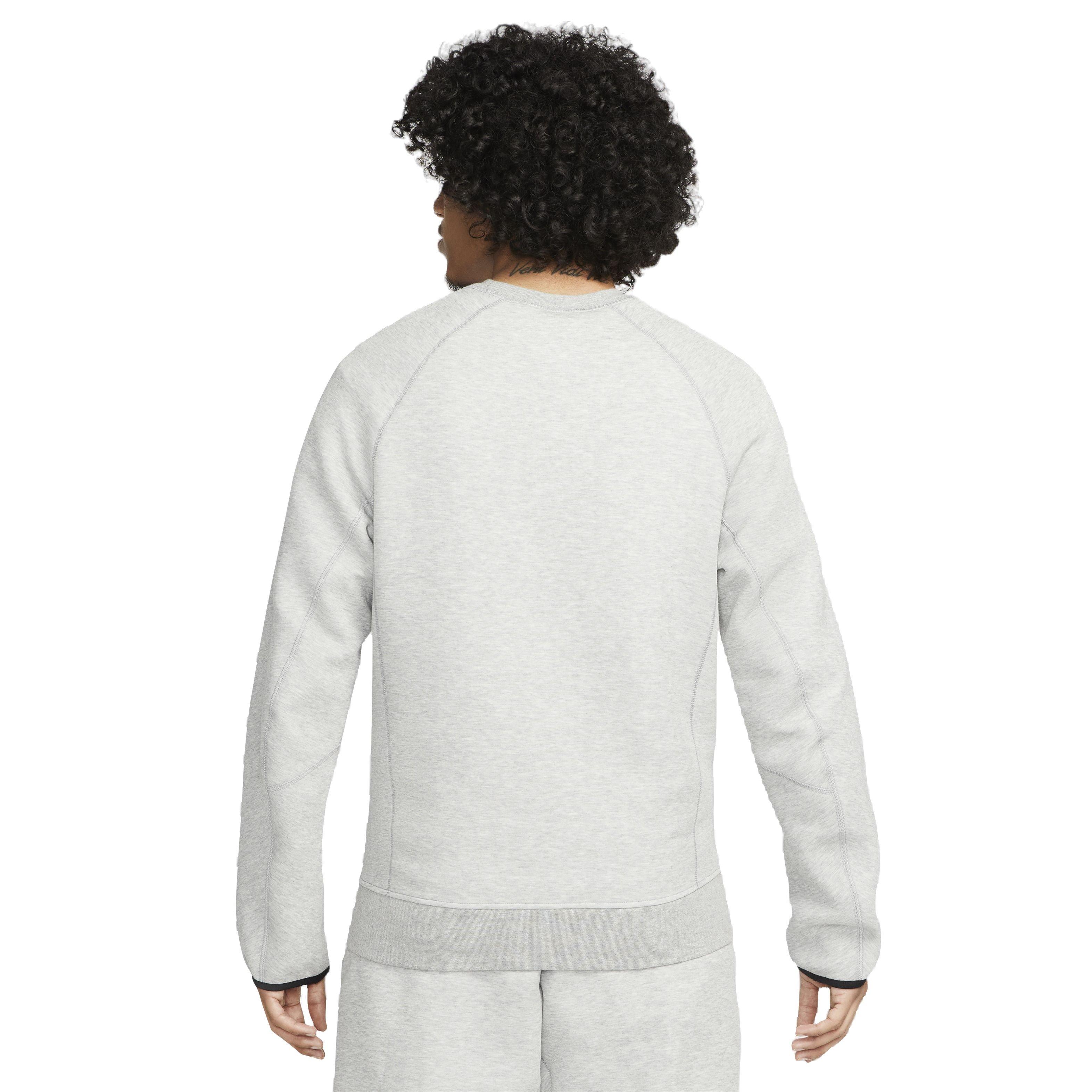 Nike Men's Tech Fleece Crewneck Sweatshirt - DK GREY Thumbnail View 2