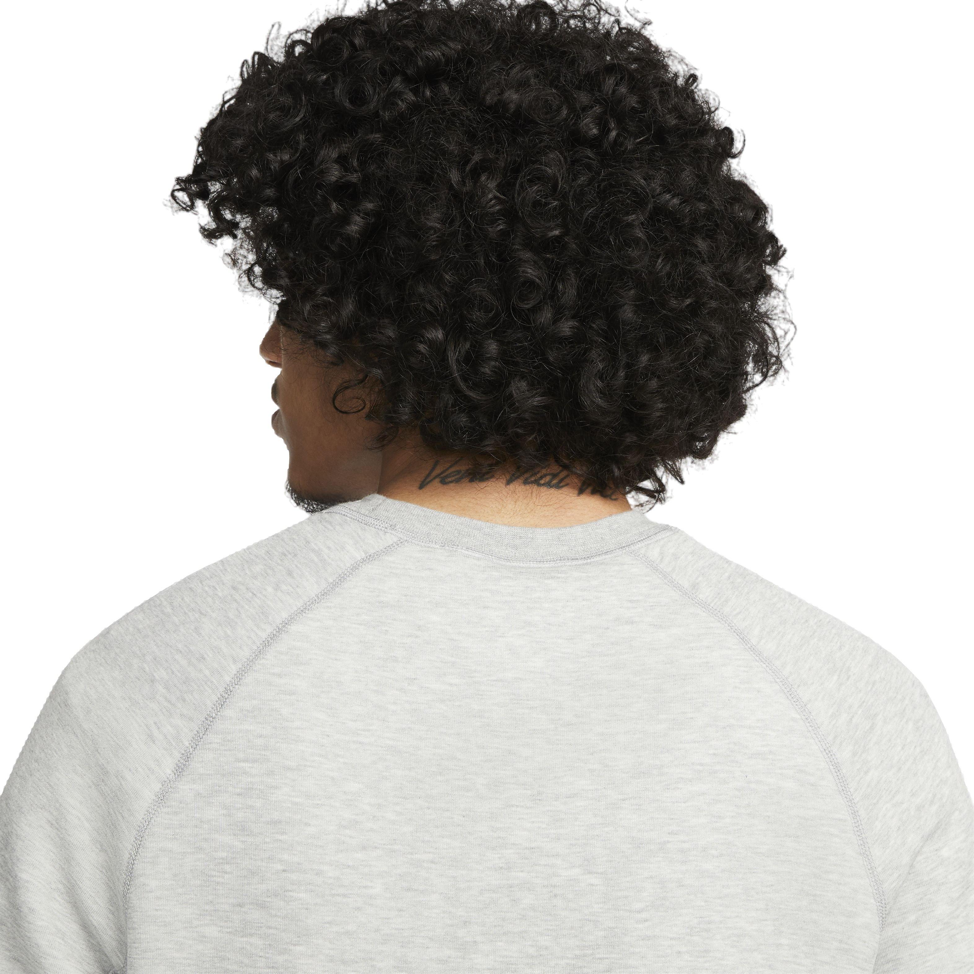 Nike Men's Tech Fleece Crewneck Sweatshirt - DK GREY Thumbnail View 4