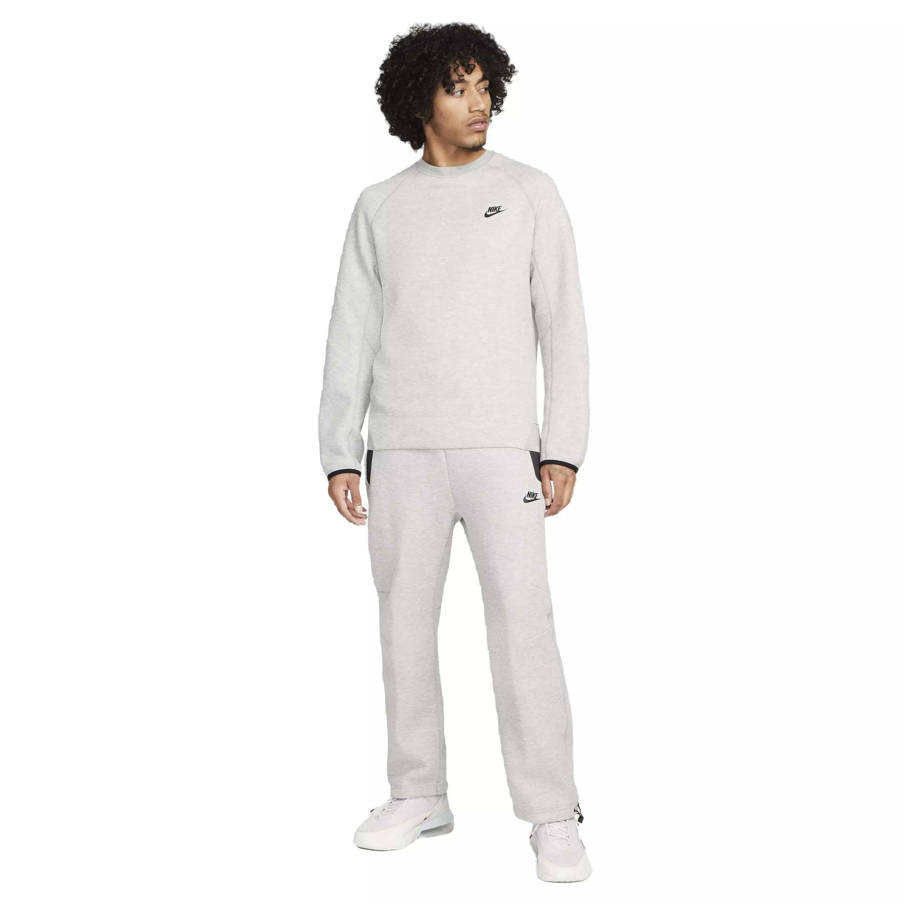 Nike Men's Tech Fleece Crewneck Sweatshirt - DK GREY