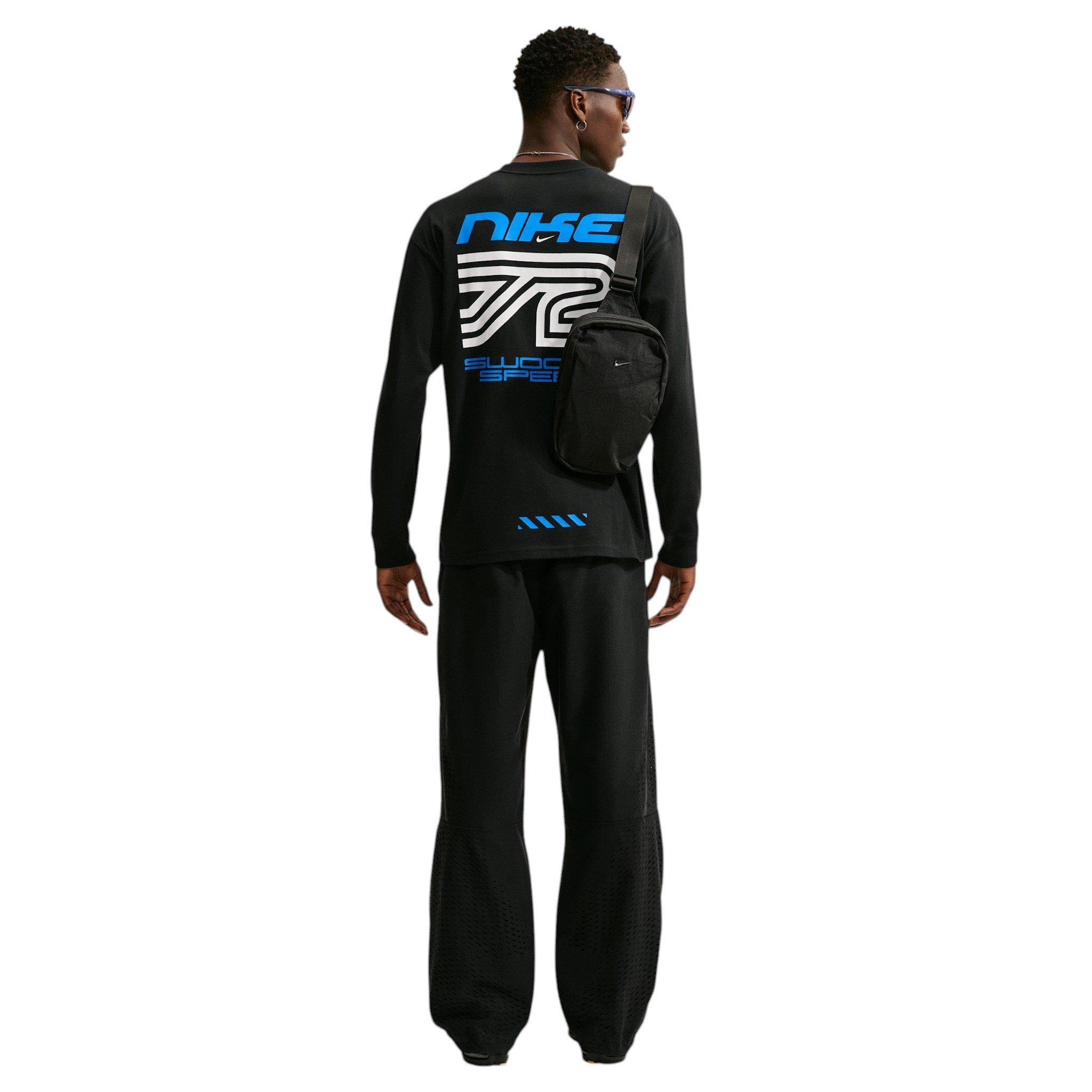 Nike Men's Sportswear NSW Racing Long-Sleeve T-Shirt - BLACK