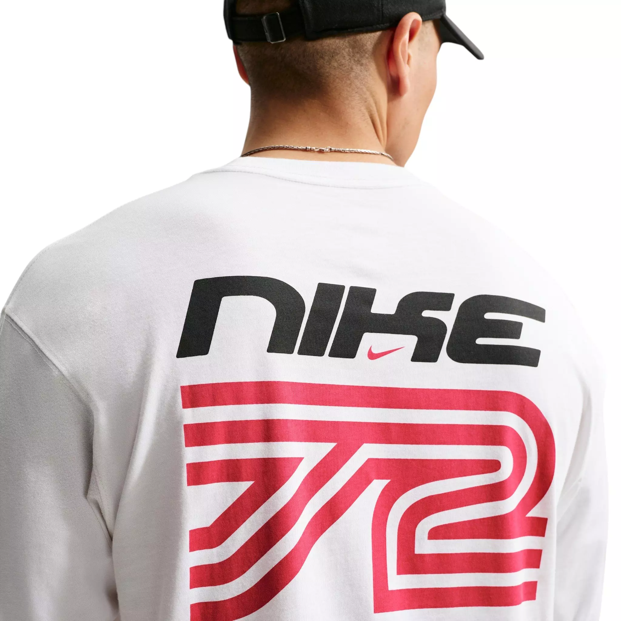Nike Men's Sportswear NSW Racing Long-Sleeve T-Shirt - WHITE