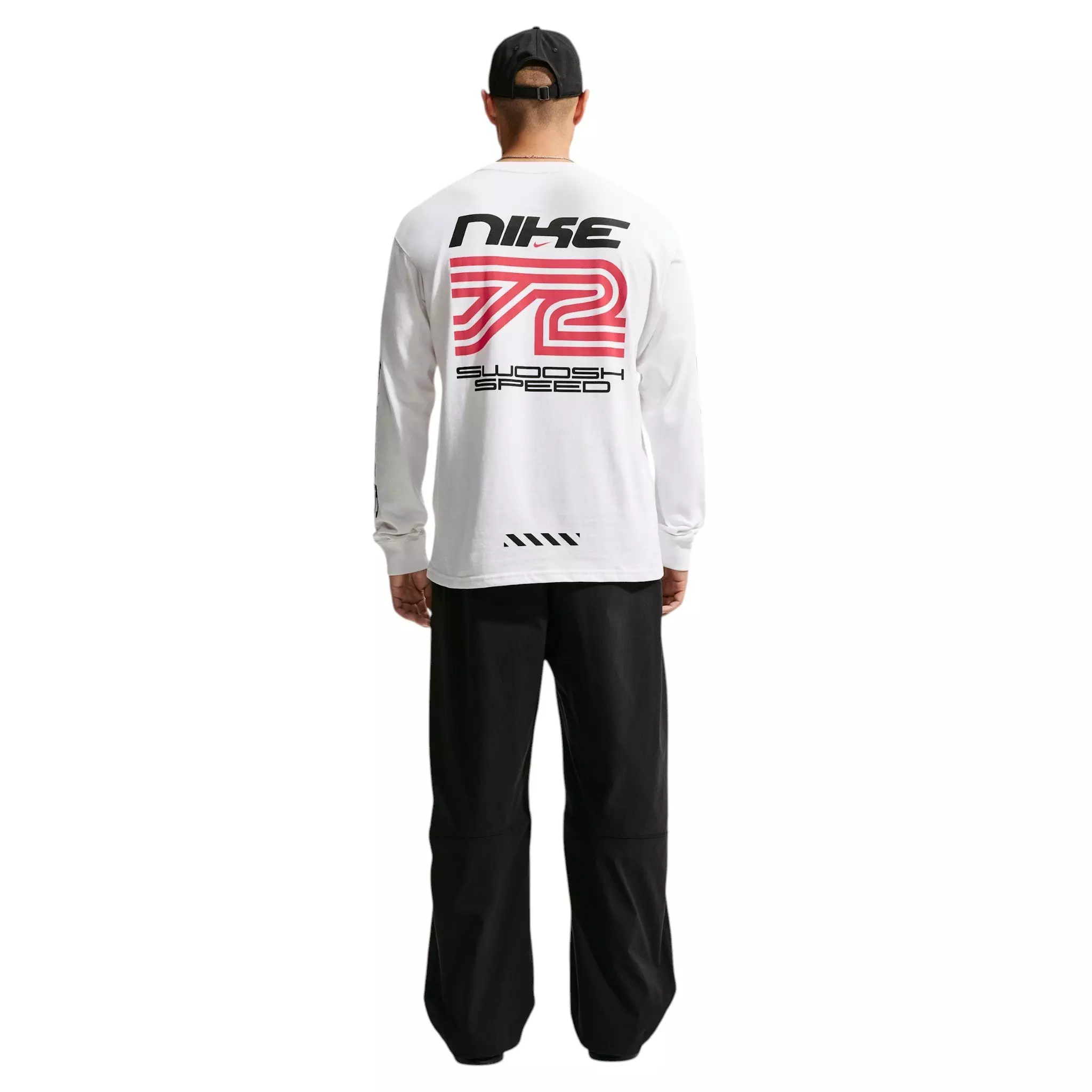 Nike Men's Sportswear NSW Racing Long-Sleeve T-Shirt - WHITE