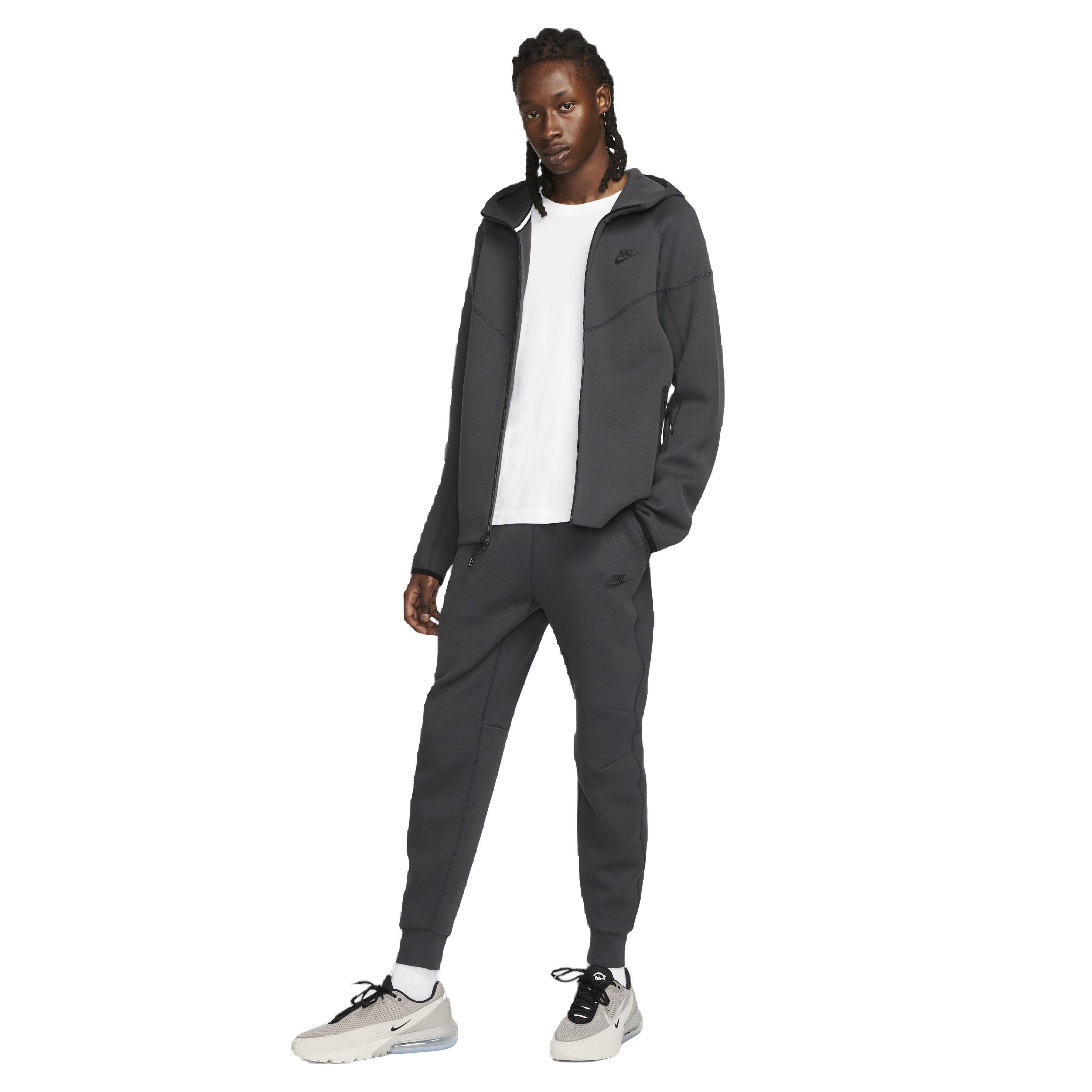 Nike Men's Tech Fleece Full-Zip Windrunner Jacket - BLACK Thumbnail View 8