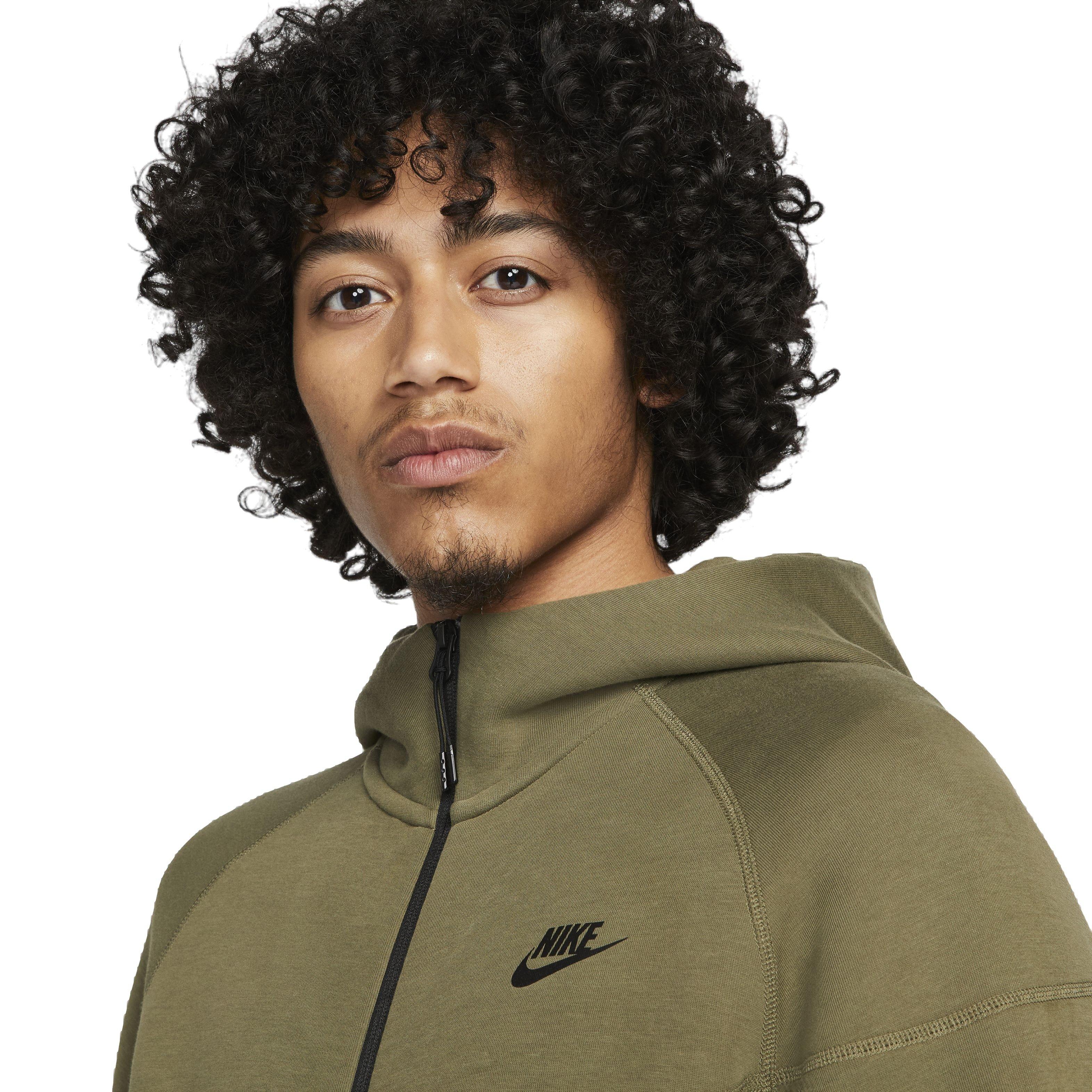 Nike Men's Tech Fleece Full-Zip Windrunner Jacket - OLIVE Thumbnail View 3