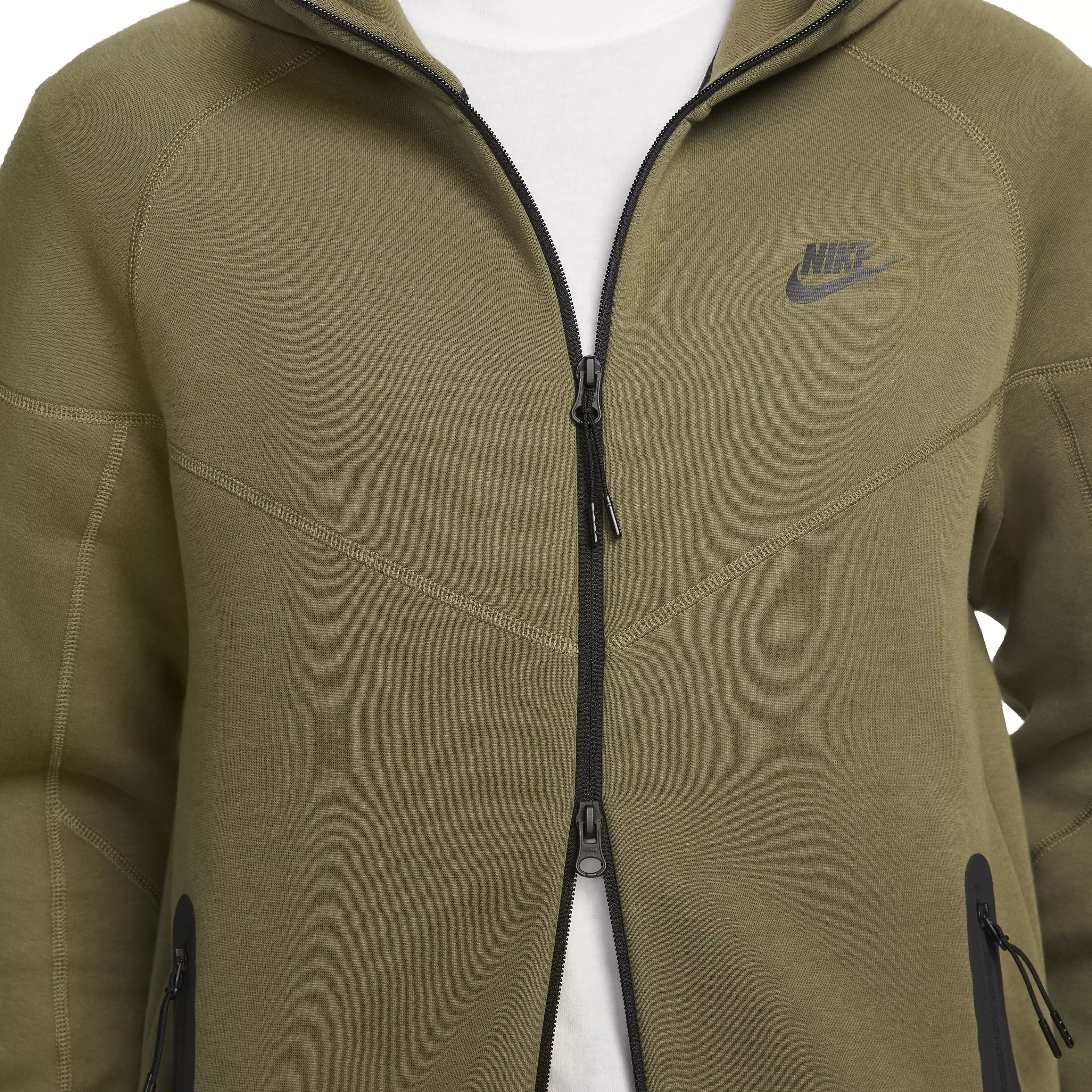 Nike Men's Tech Fleece Full-Zip Windrunner Jacket - OLIVE