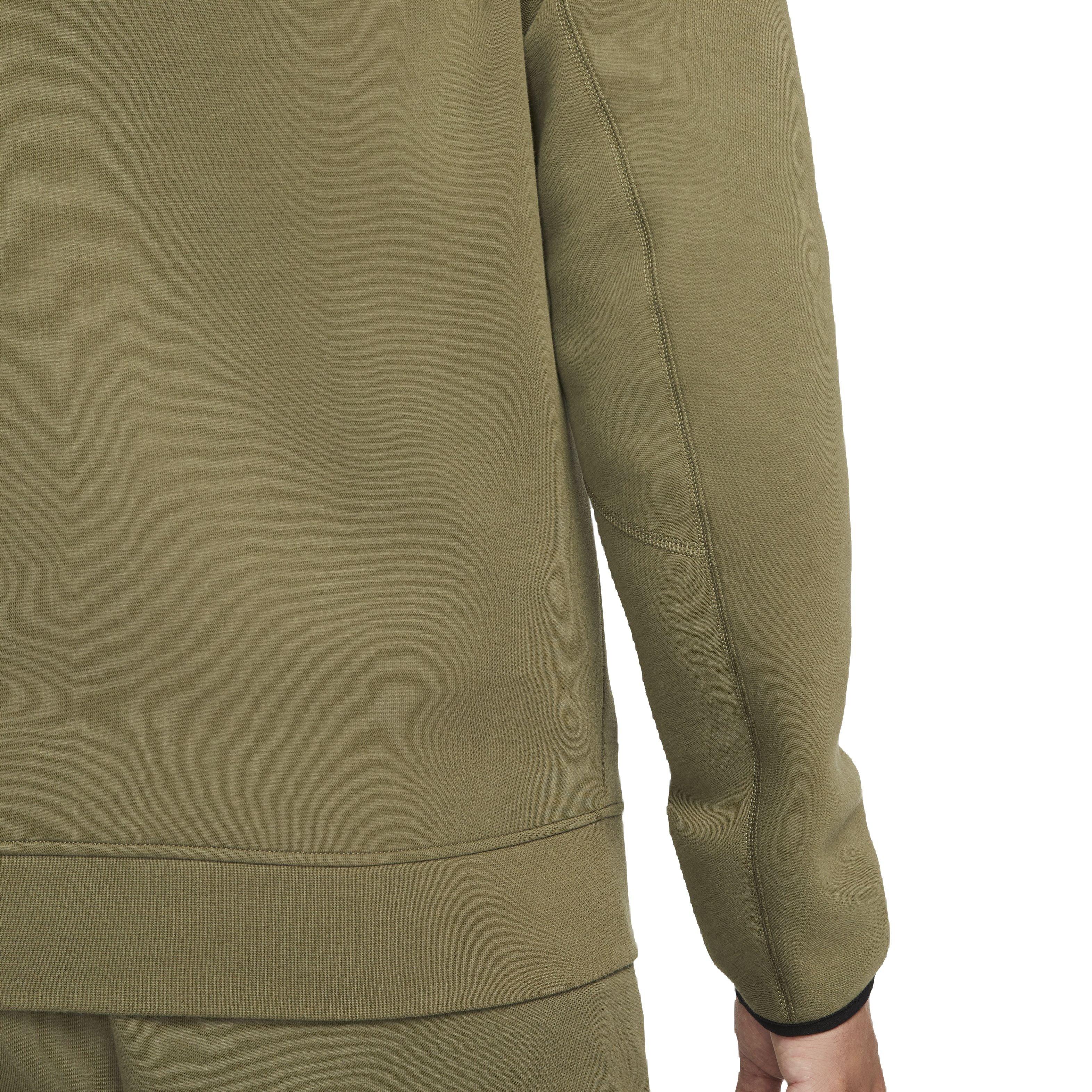 Nike Men's Tech Fleece Full-Zip Windrunner Jacket - OLIVE Thumbnail View 7