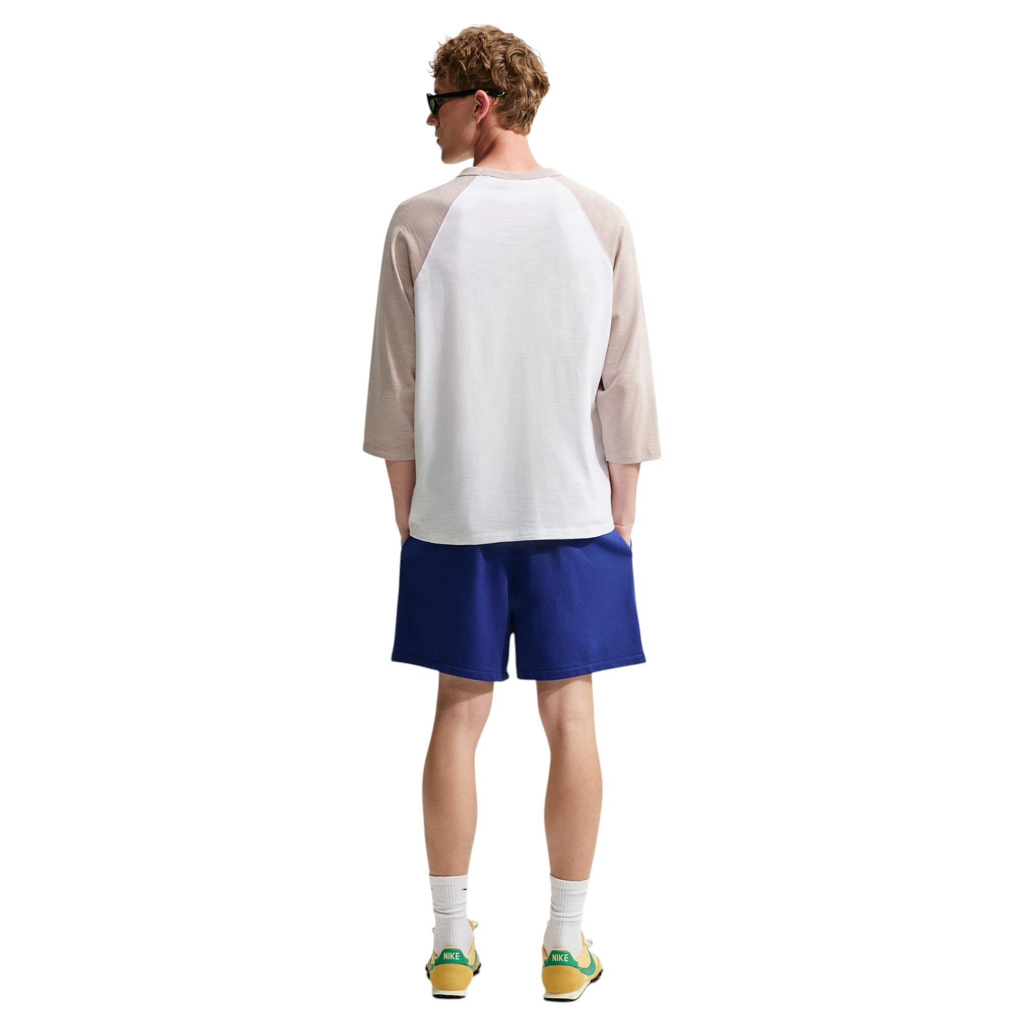Nike Men's Sportswear Club 3/4-Sleeve Raglan Top - Moon Particle/White/Moon Particle - MOON/WHITE/MOON Thumbnail View 5