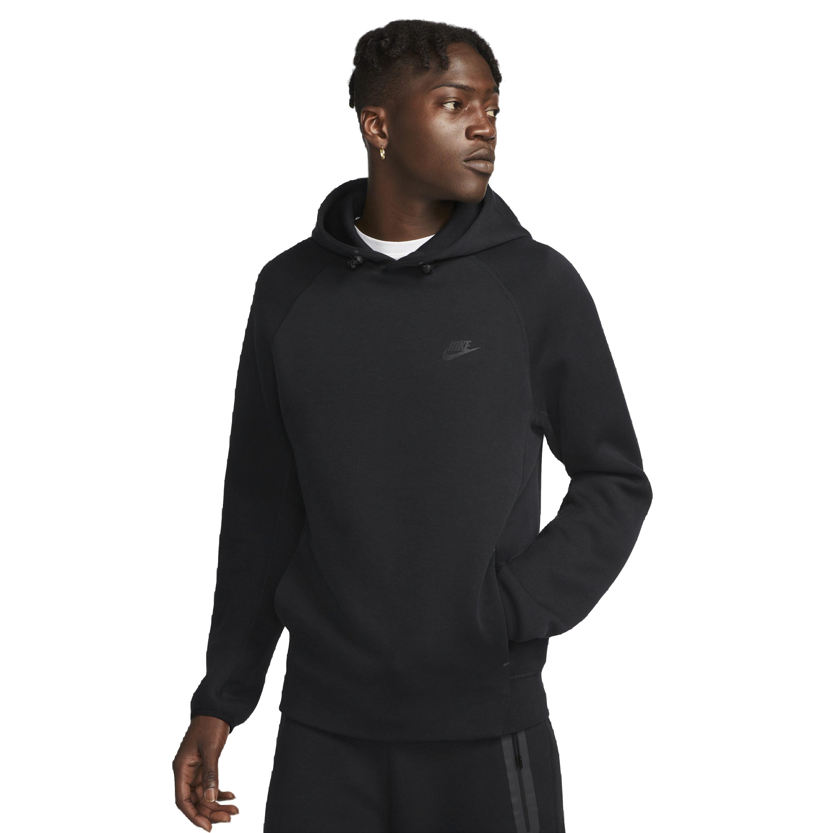 Nike Men's Tech Fleece Pullover Hoodie - BLACK Thumbnail View 1