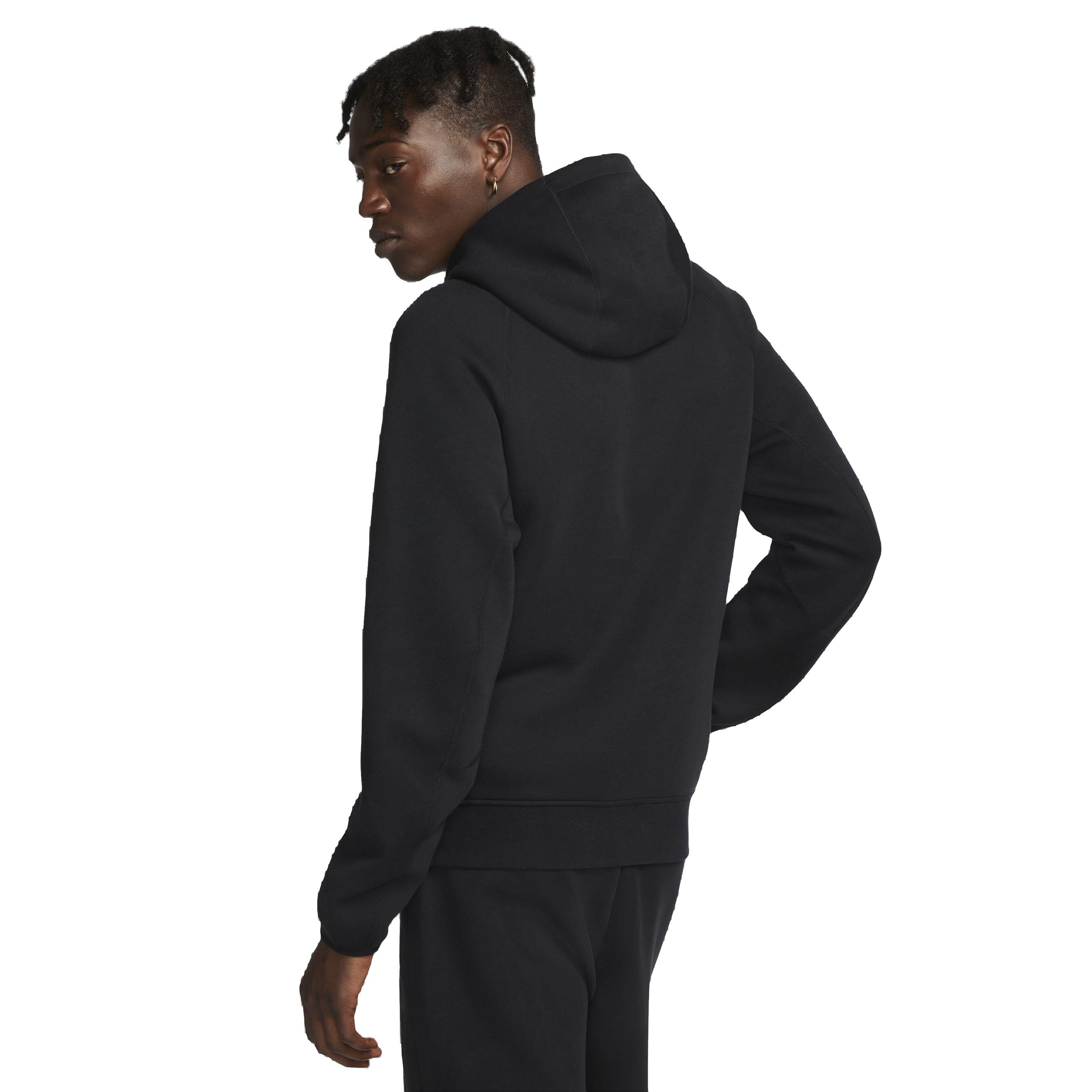Nike Men's Tech Fleece Pullover Hoodie - BLACK Thumbnail View 2