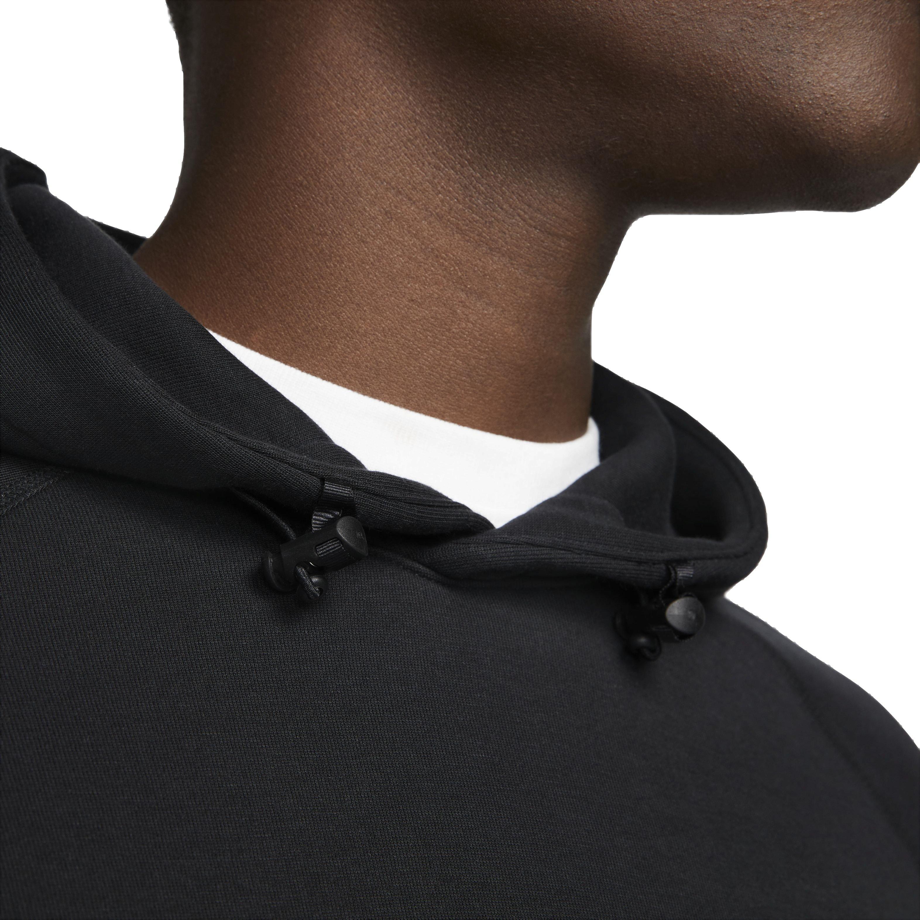 Nike Men's Tech Fleece Pullover Hoodie - BLACK Thumbnail View 5