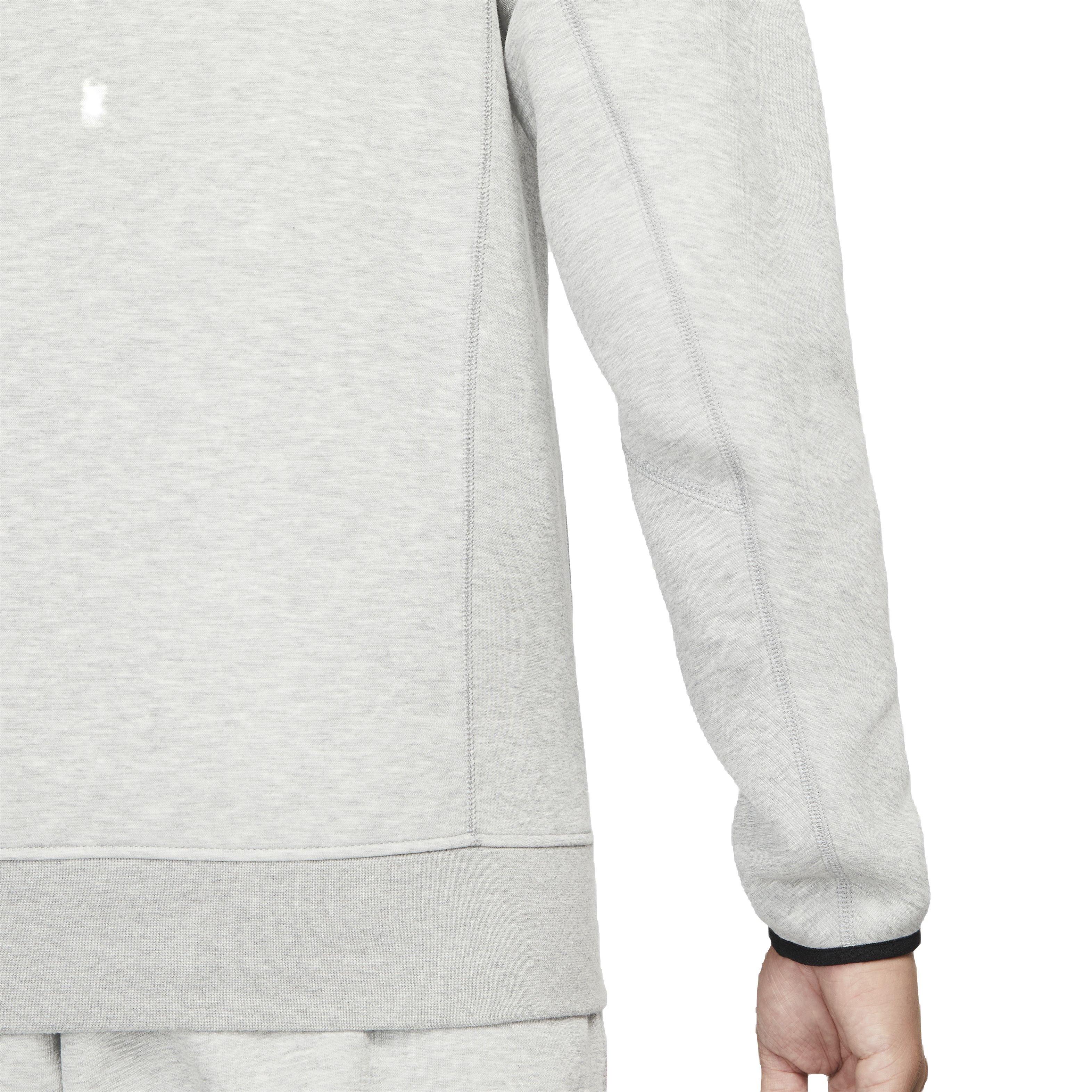 Nike Men's Tech Fleece Pullover Hoodie - DK GREY Thumbnail View 6