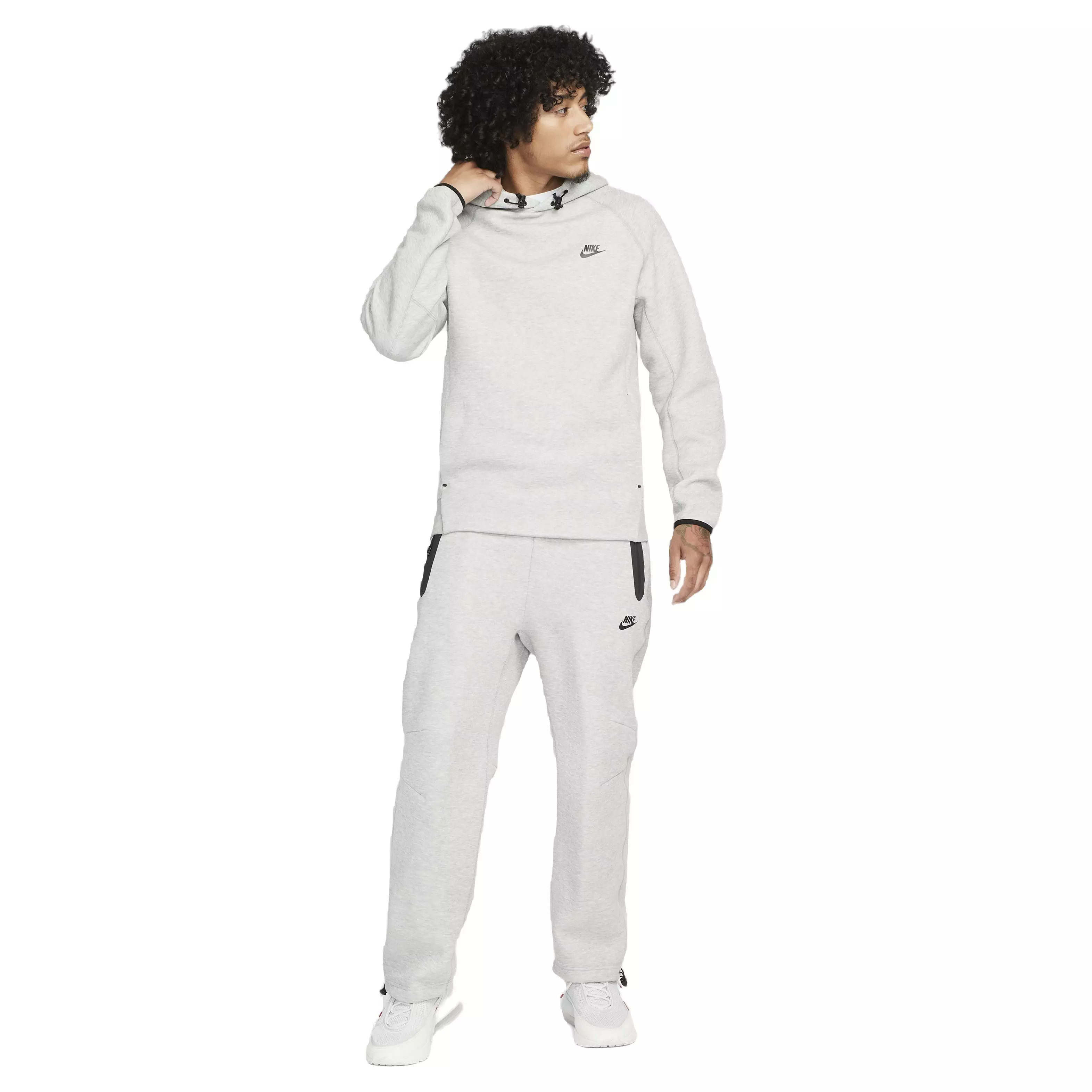Nike Men's Tech Fleece Pullover Hoodie - DK GREY