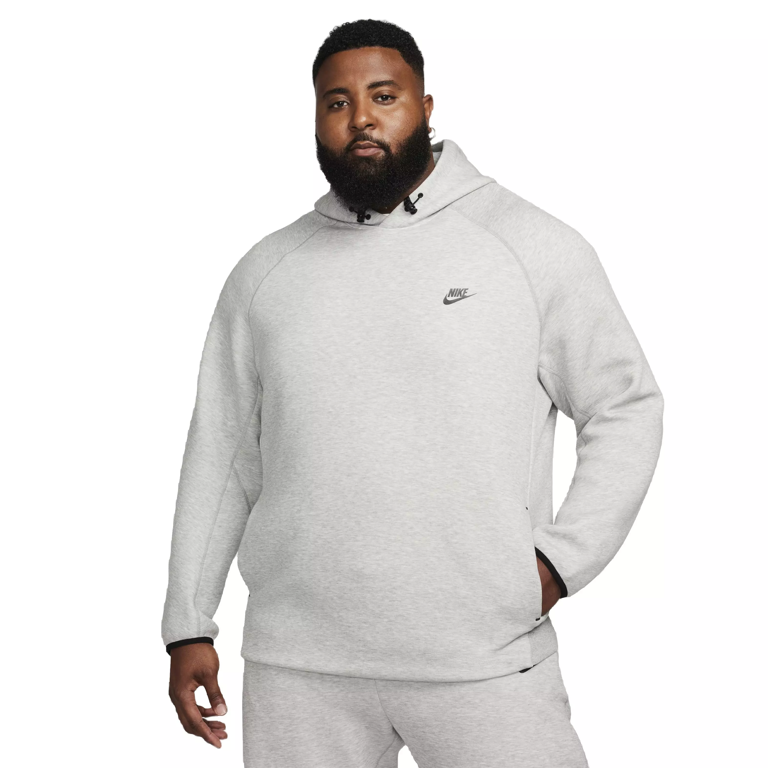 Nike Men's Tech Fleece Pullover Hoodie - DK GREY