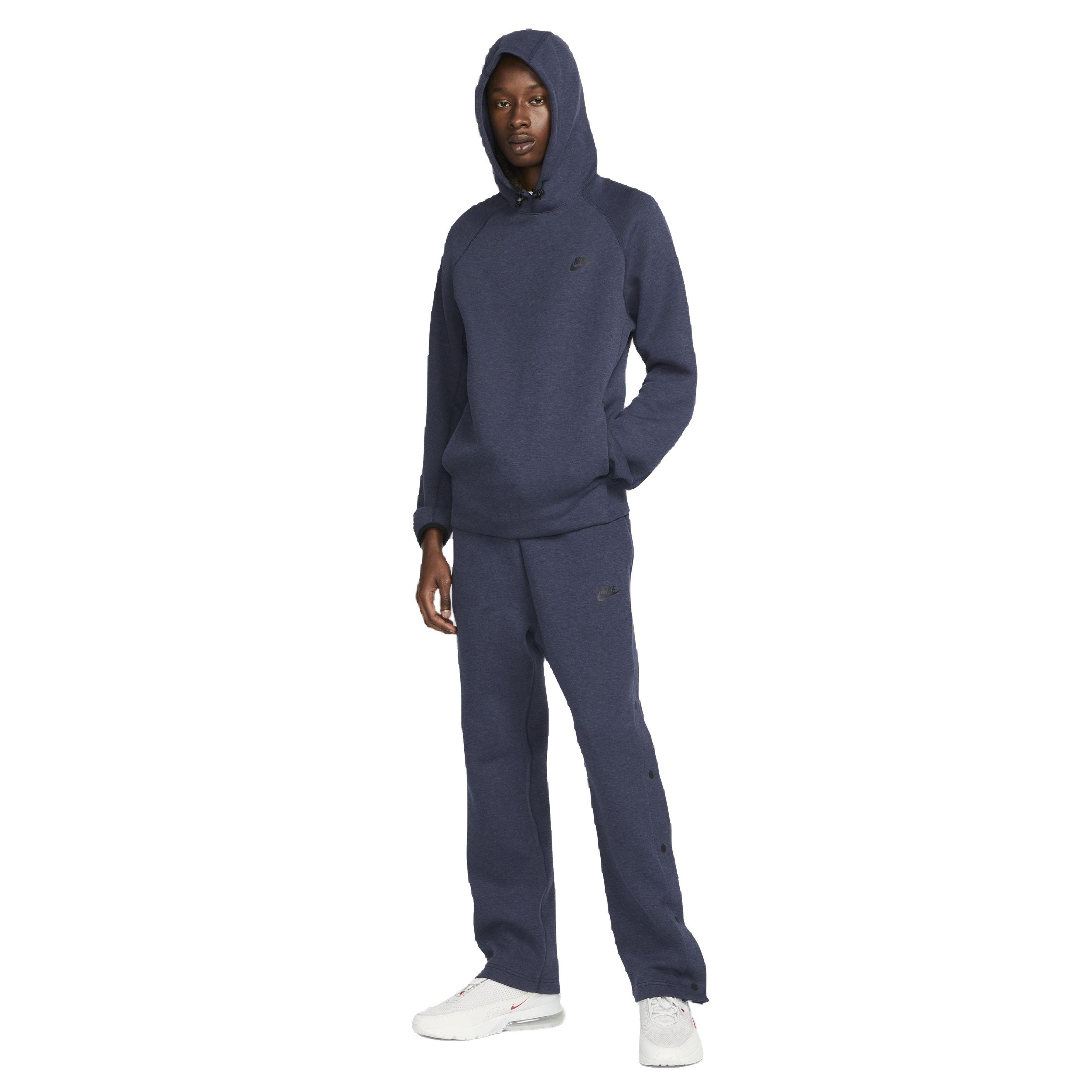 Nike Men's Tech Fleece Pullover Hoodie - BLUE Thumbnail View 7