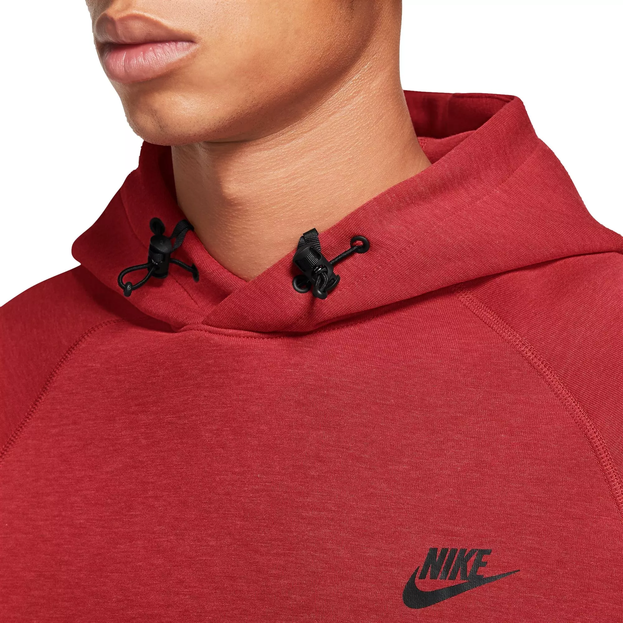 Nike Men's Tech Fleece Pullover Hoodie - RED