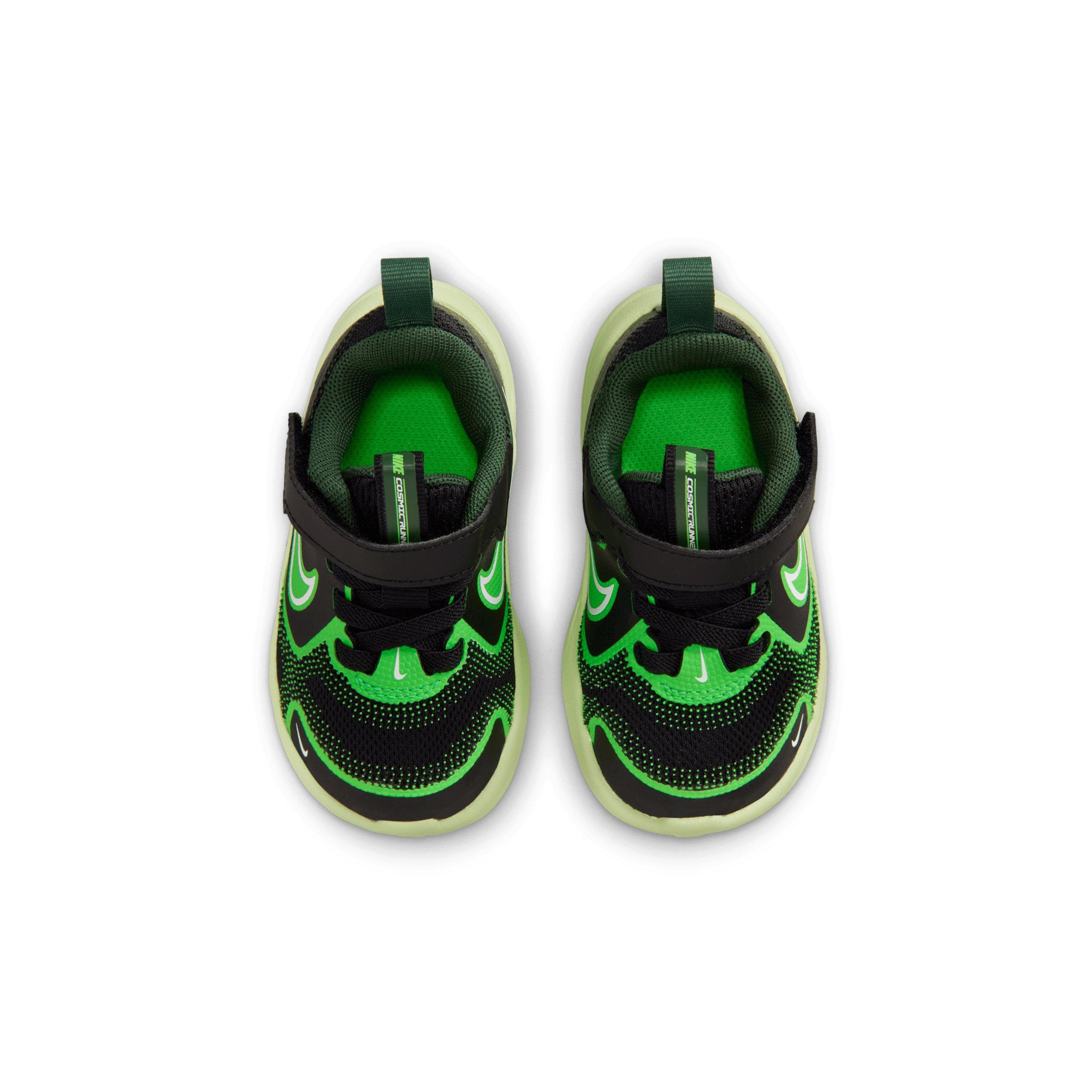 Nike Cosmic Runner Infant Boys' "Black/Light Liquid Lime/Fir/White" Running Shoe
