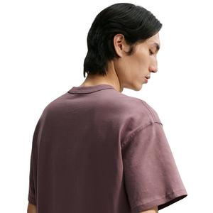 Nike Men's Sportswear Premium Essentials Small Embroidered Logo Long-Sleeve T-Shirt - PURPLE