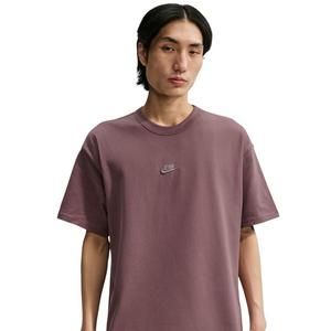 Nike Men's Sportswear Premium Essentials Small Embroidered Logo Long-Sleeve T-Shirt - PURPLE