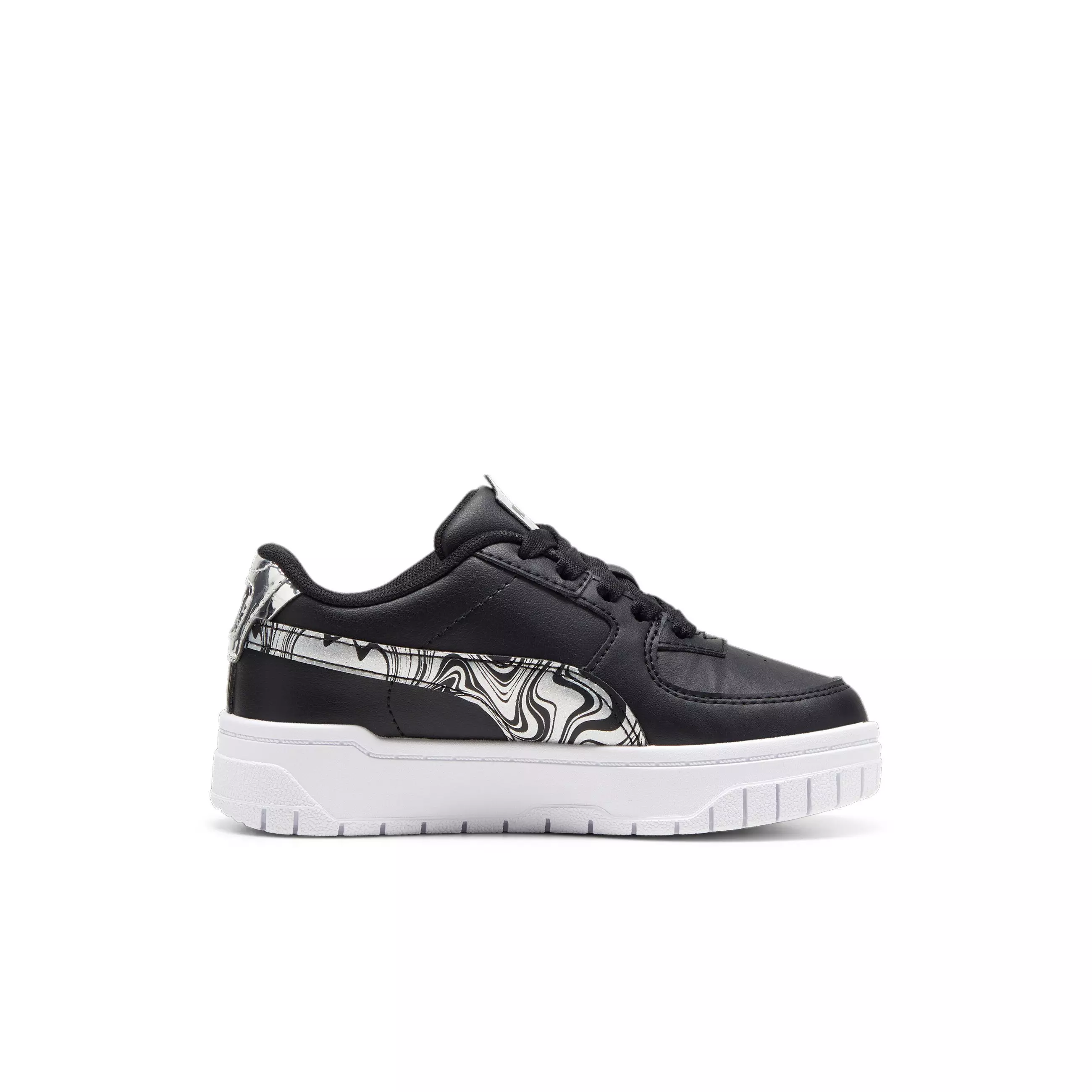 PUMA Cali Dream Golden Marble "Puma Black/Puma Silver" Preschool Boys' Shoe - BLACK/SILVER