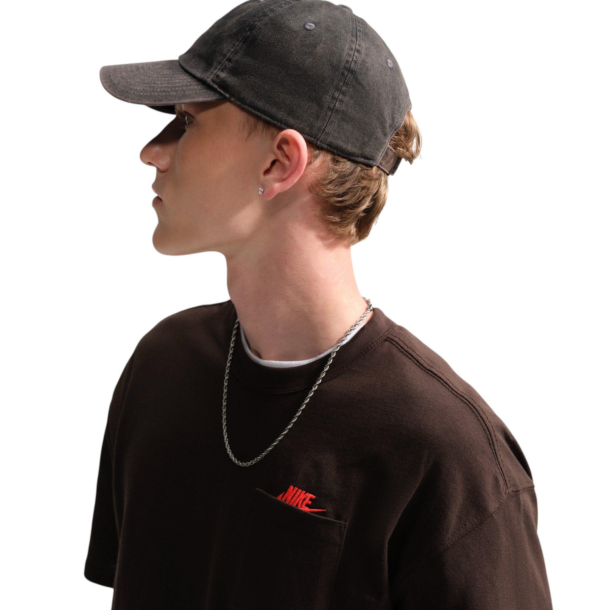 Nike Men's Sportswear Premium Essentials Long-Sleeve T-Shirt - Velvet Brown - BROWN