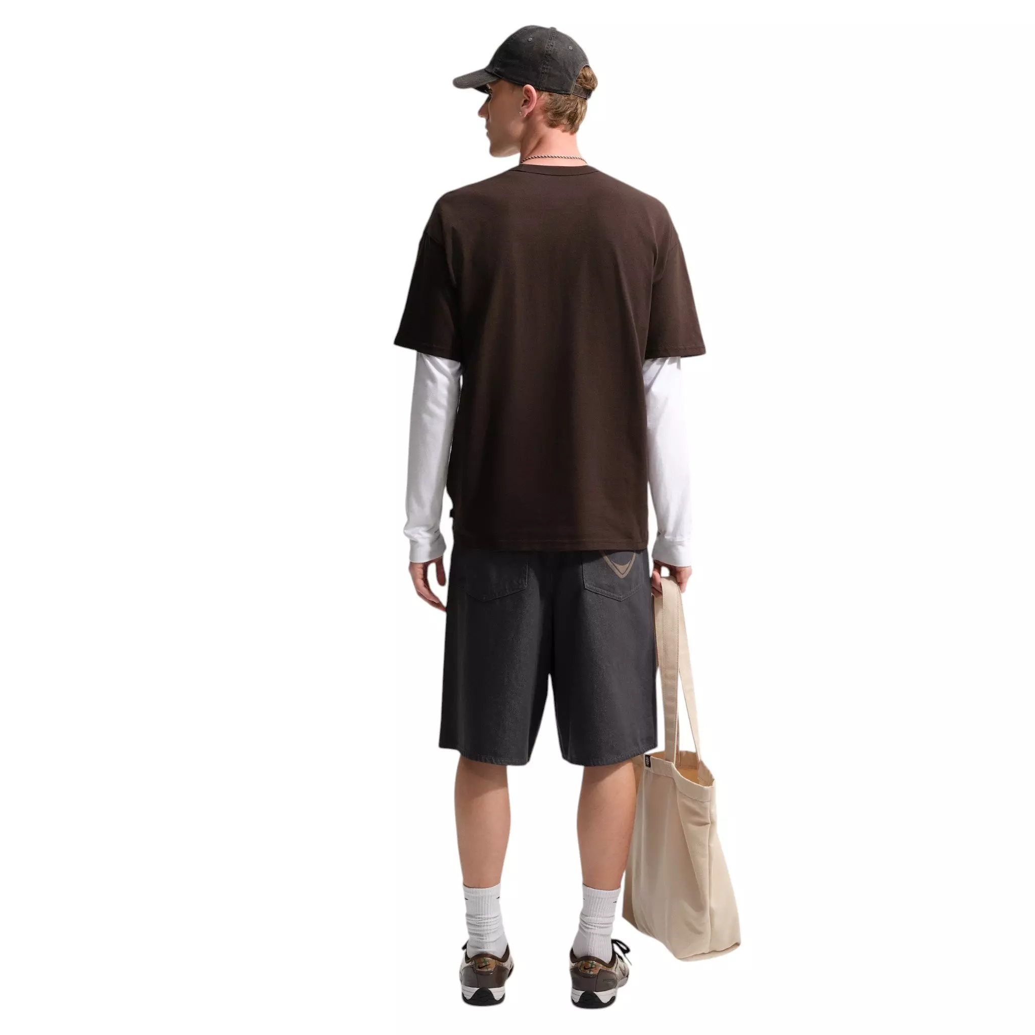 Nike Men's Sportswear Premium Essentials Long-Sleeve T-Shirt - Velvet Brown - BROWN