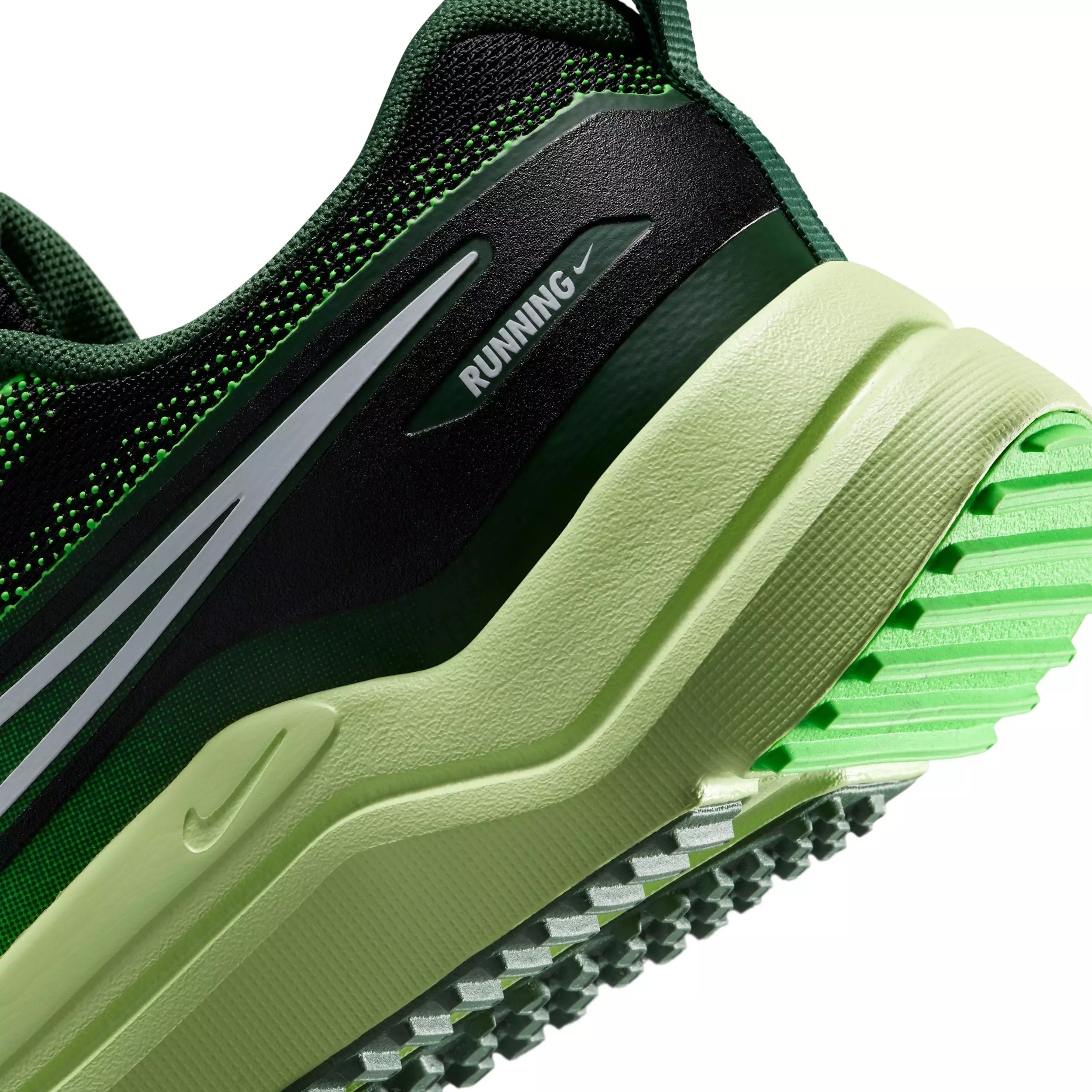 Nike Cosmic Runner "Black/Light Liquid Lime/Fir/White" Grade School Boys' Running Shoe - BLACK/LT LIME/FIR/WHITE