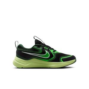 Nike Cosmic Runner "Black/Light Liquid Lime/Fir/White" Grade School Boys' Running Shoe