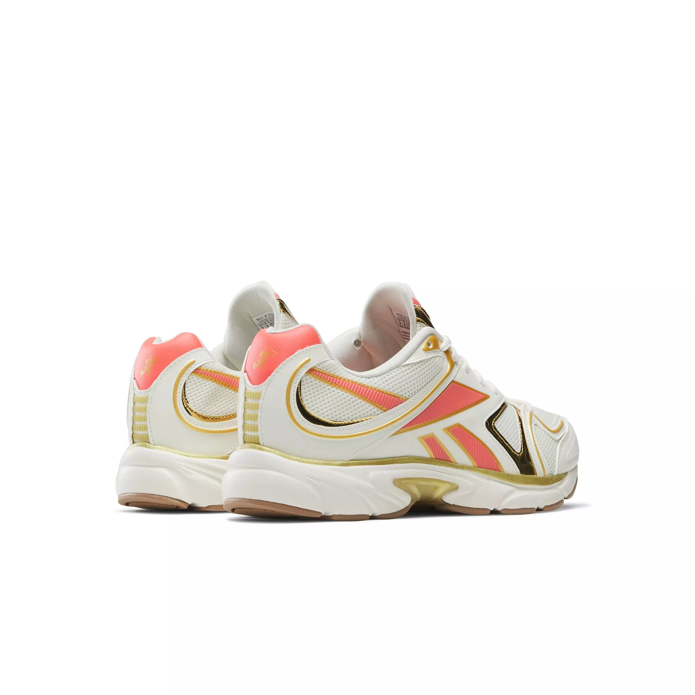 Reebok Premier Road Plus VI "White/Gold/Peach" Unisex Running Shoe - WHITE/GOLD/PEACH