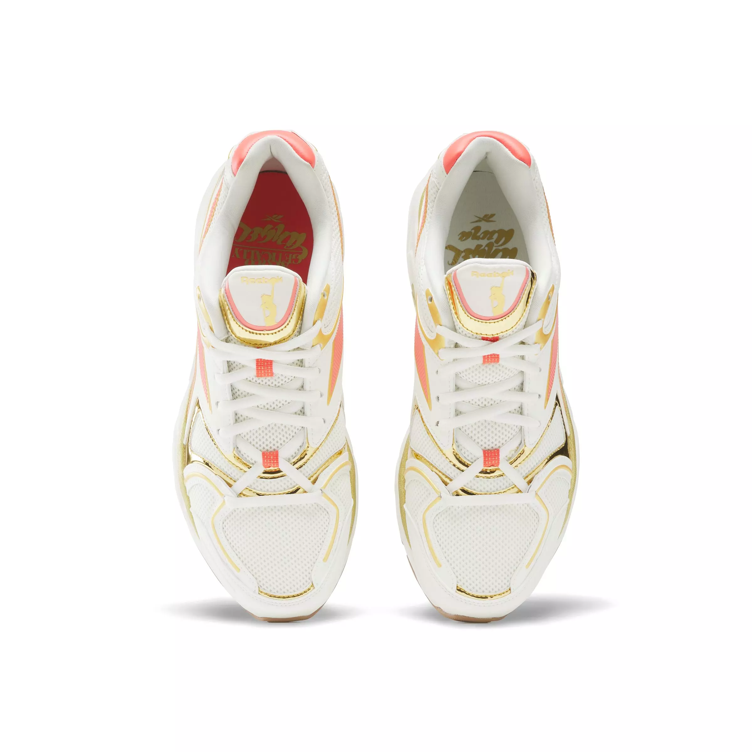 Reebok Premier Road Plus VI "White/Gold/Peach" Unisex Running Shoe - WHITE/GOLD/PEACH