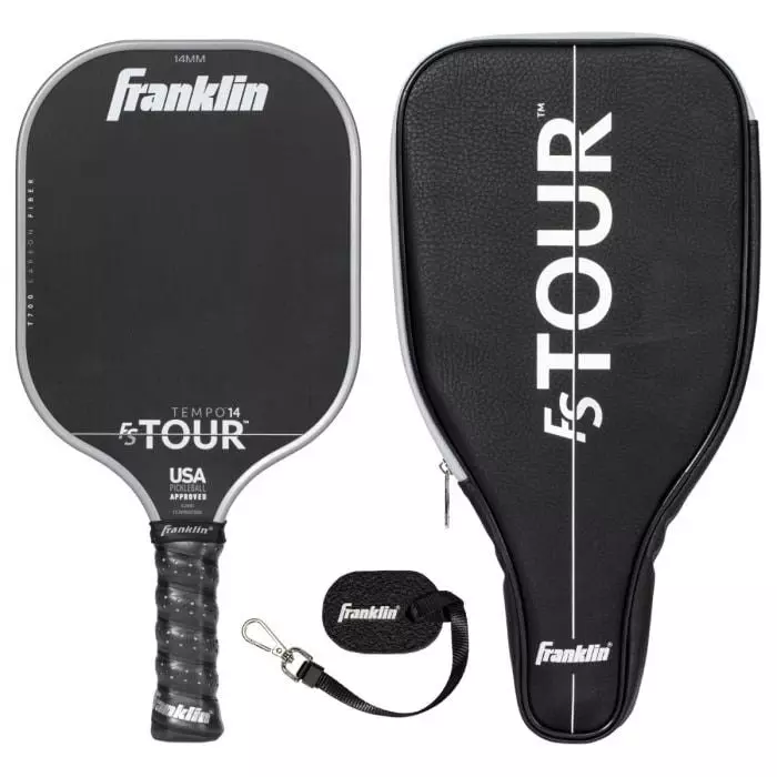 Franklin Sports FS Tour Series Limited Edition Dynasty 14mm Pickleball Paddle Bundle - GREY