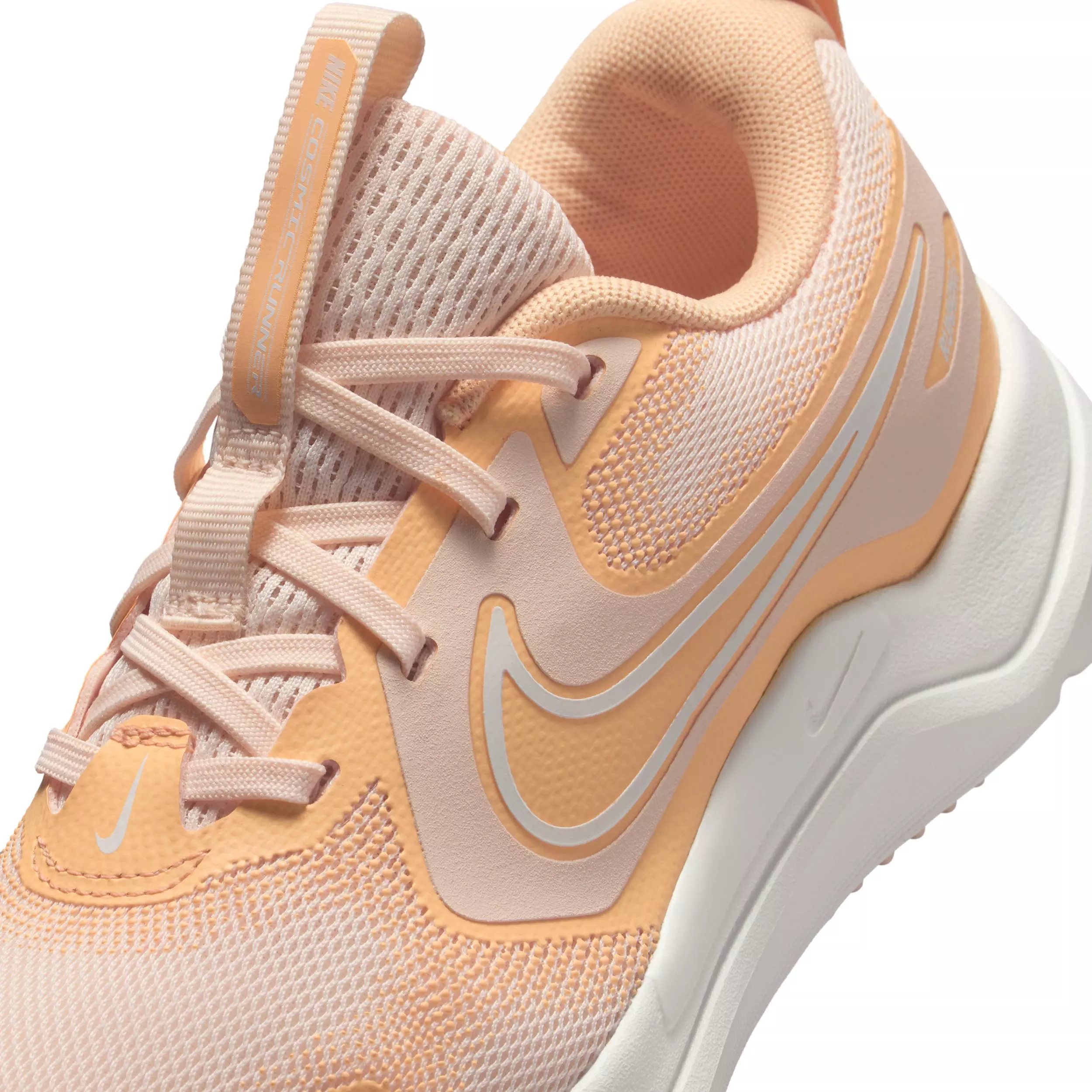 Nike Cosmic Runner "Guava Ice/Orange Chalk/Summit White" Grade School Girls' Running Shoe - GUAVA/ORANGE/WHITE