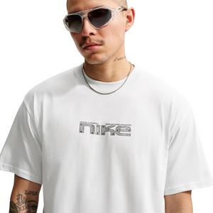 Nike Men's Sportswear Race Helmet Speed T-Shirt - WHITE