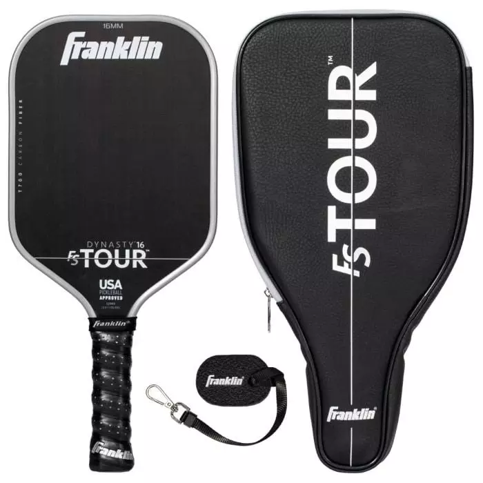 Franklin Sports FS Tour Series Limited Edition Dynasty 16mm Pickleball Paddle Bundle - GREY