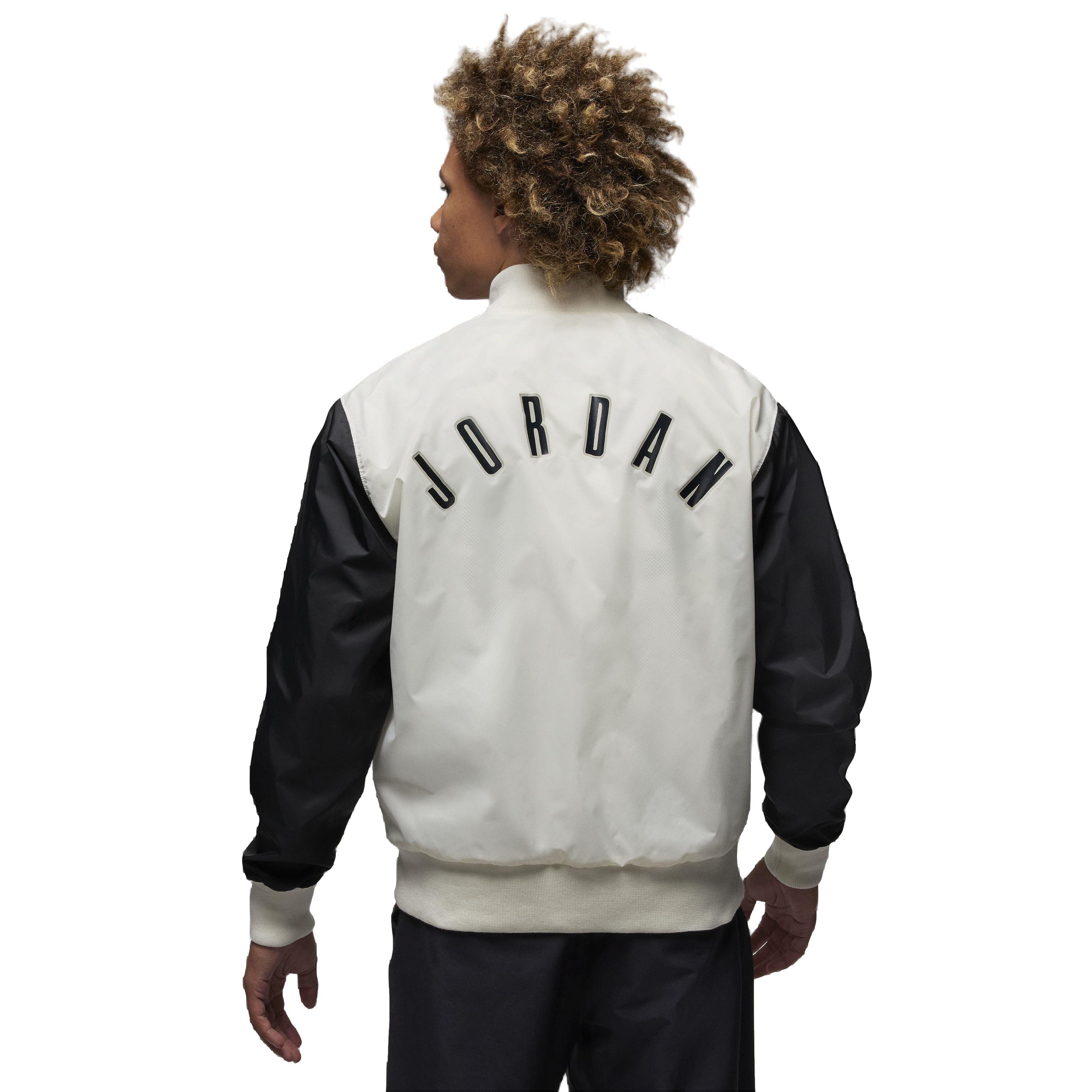 Jordan Men s Flight MVP HBR Jacket Black White Hibbett