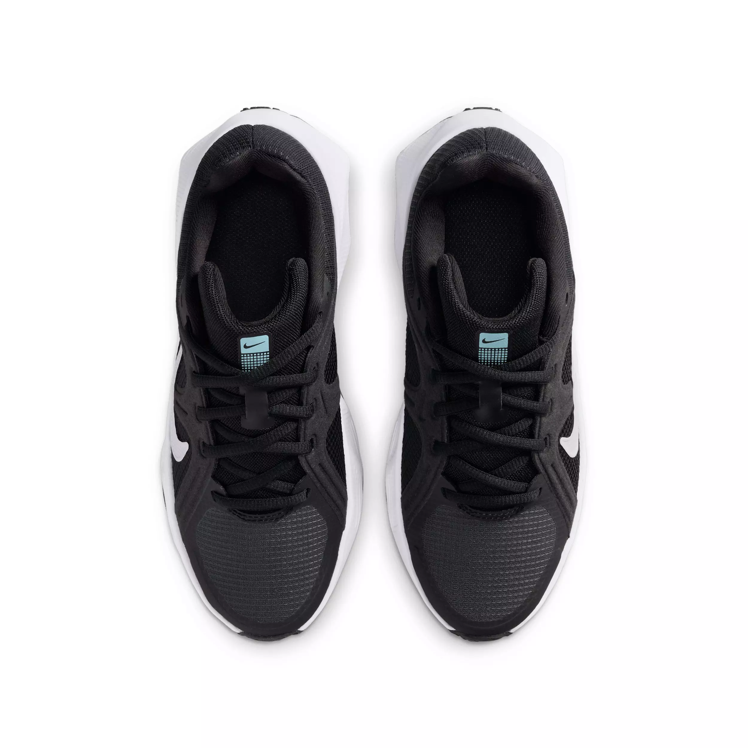 Nike Metro Tek "Black/Anthracite/Glacier Blue/White" Grade School Boys' Running Shoe - BLACK/ANTHRACITE/BLUE/WHITE