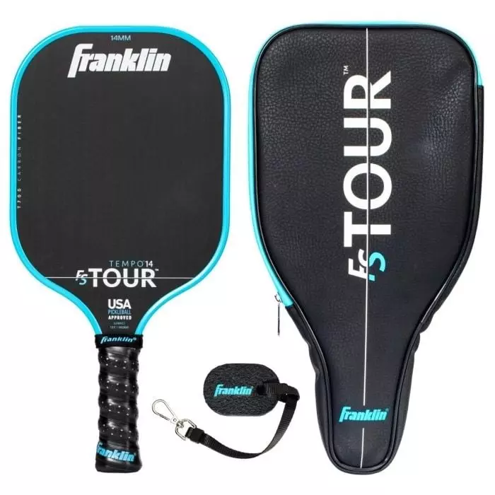 Franklin Sports FS Tour Series Limited Edition Tempo 14mm Pickleball Paddle - BLUE