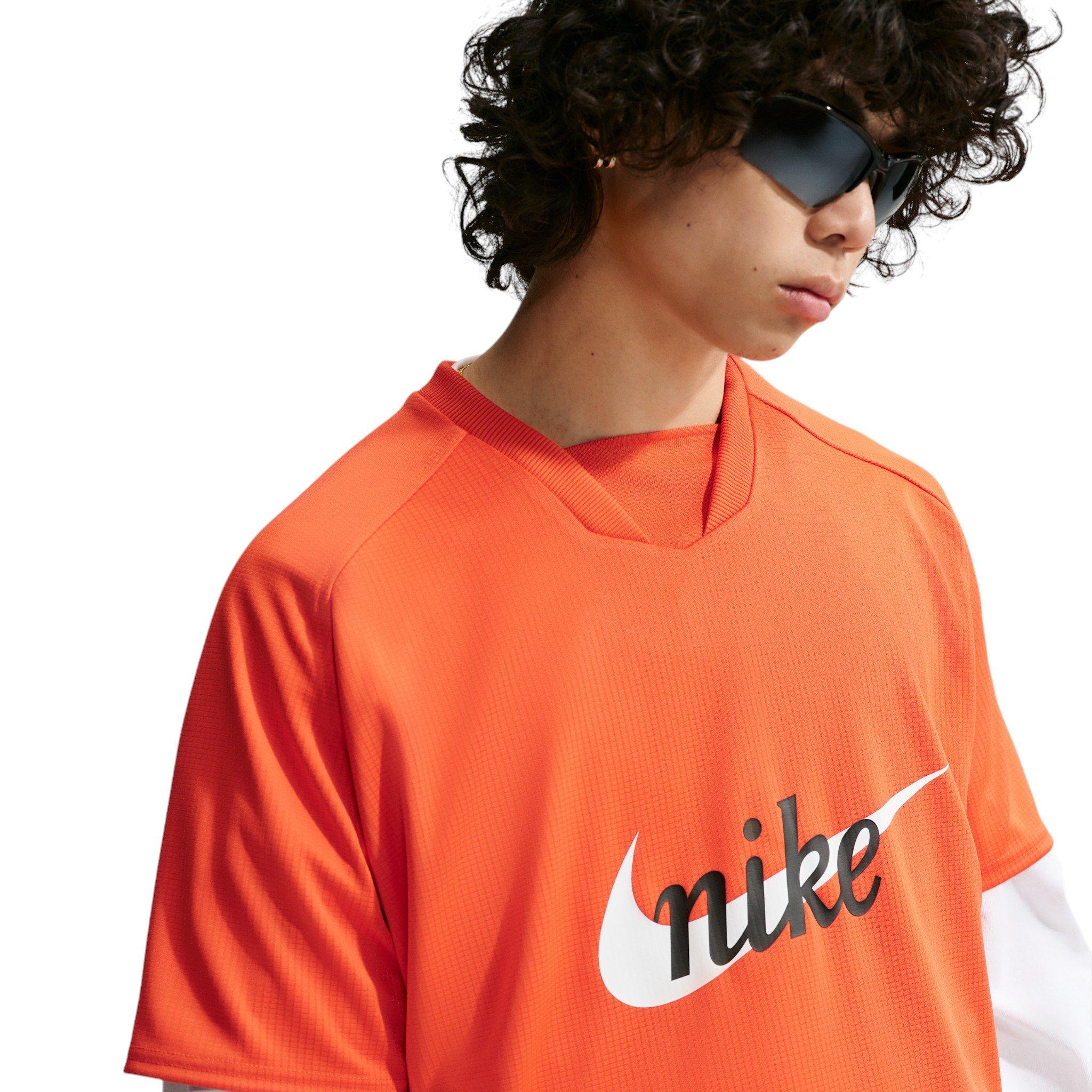 Nike Men's Sportswear Club Jersey - ORANGE Thumbnail View 3
