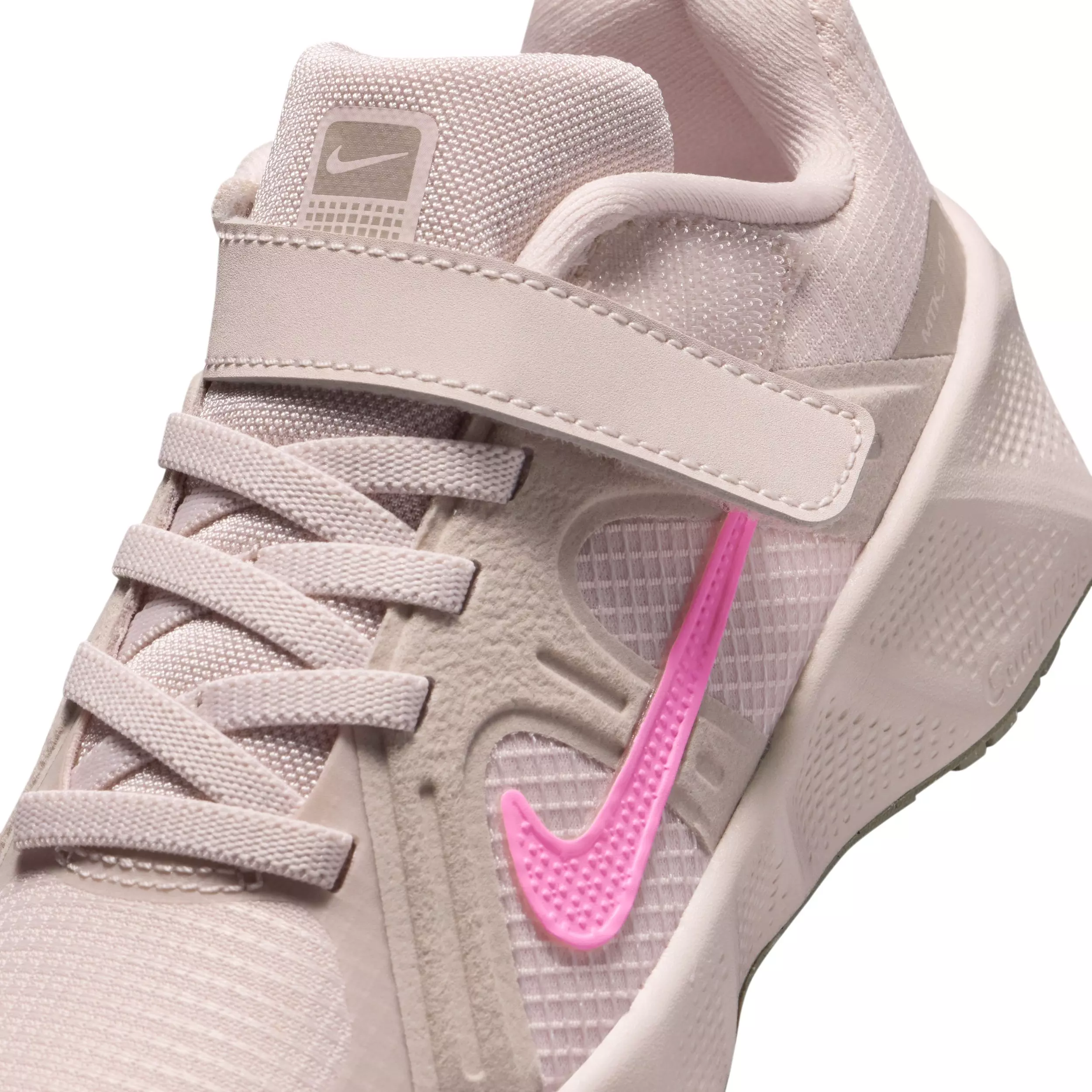 Nike Metro Tek "Silt Red/Malt/Pink Spell" Preschool Girls' Running Shoe - RED/MALT/PINK