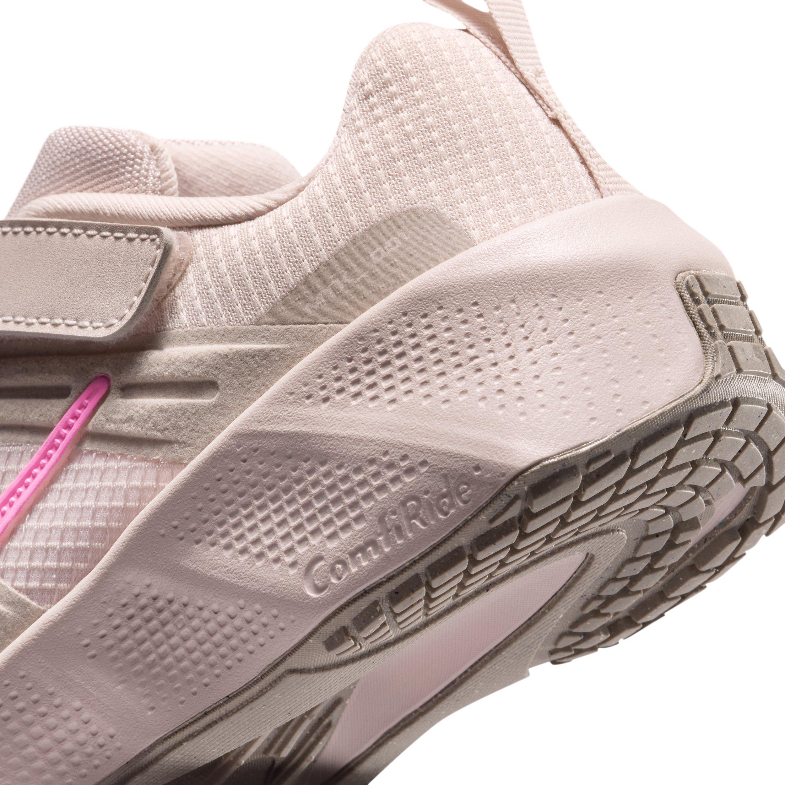 Nike Metro Tek Preschool Girls' "Silt Red/Malt/Pink Spell" Running Shoe