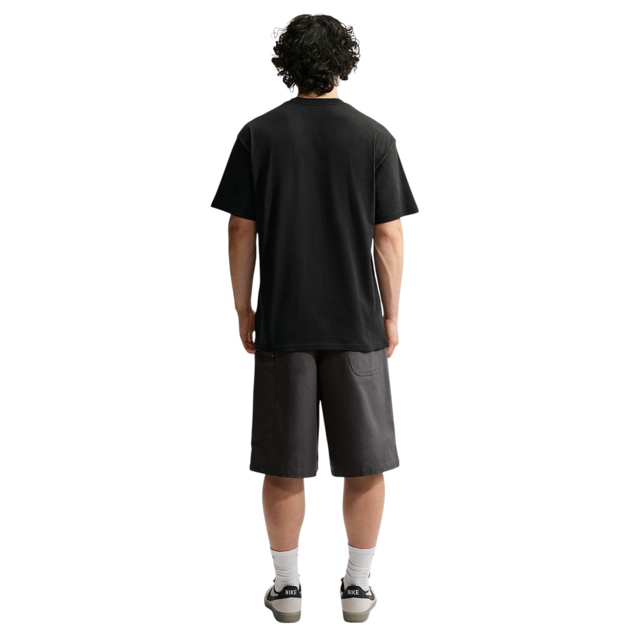 Nike Men's Sportswear Big Logo T-Shirt - BLACK Thumbnail View 5