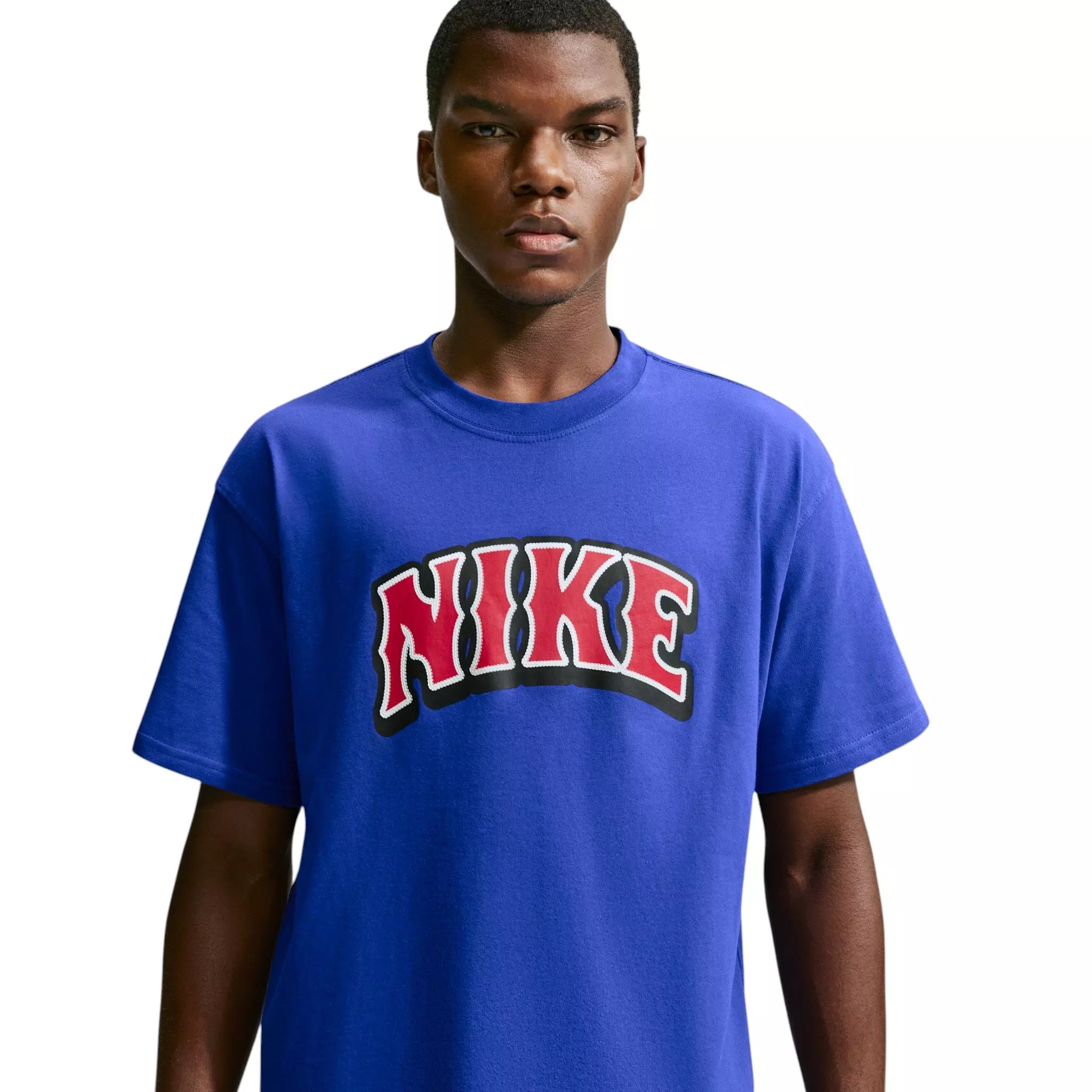 Nike Men's Sportswear Big Logo T-Shirt - BLUE