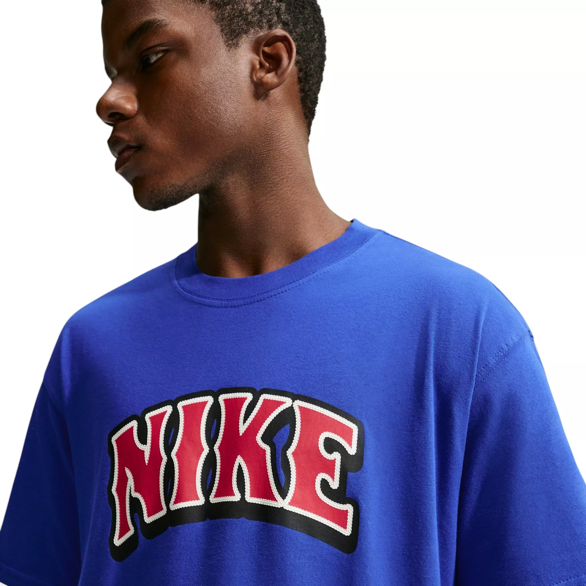 Nike Men's Sportswear Big Logo T-Shirt - BLUE