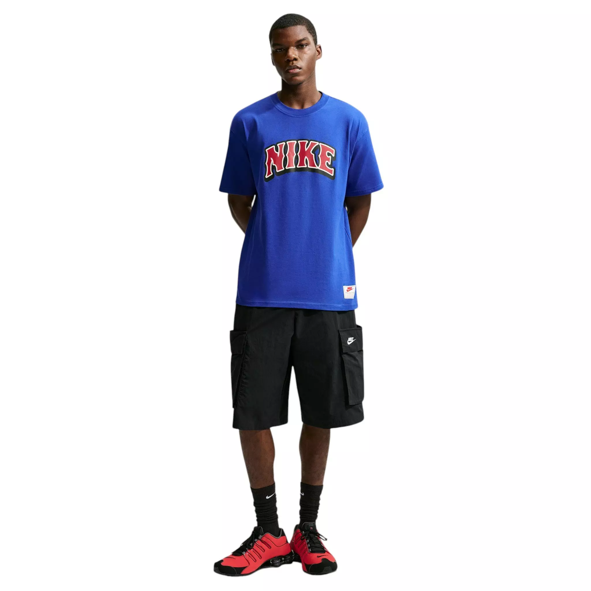 Nike Men's Sportswear Big Logo T-Shirt - BLUE