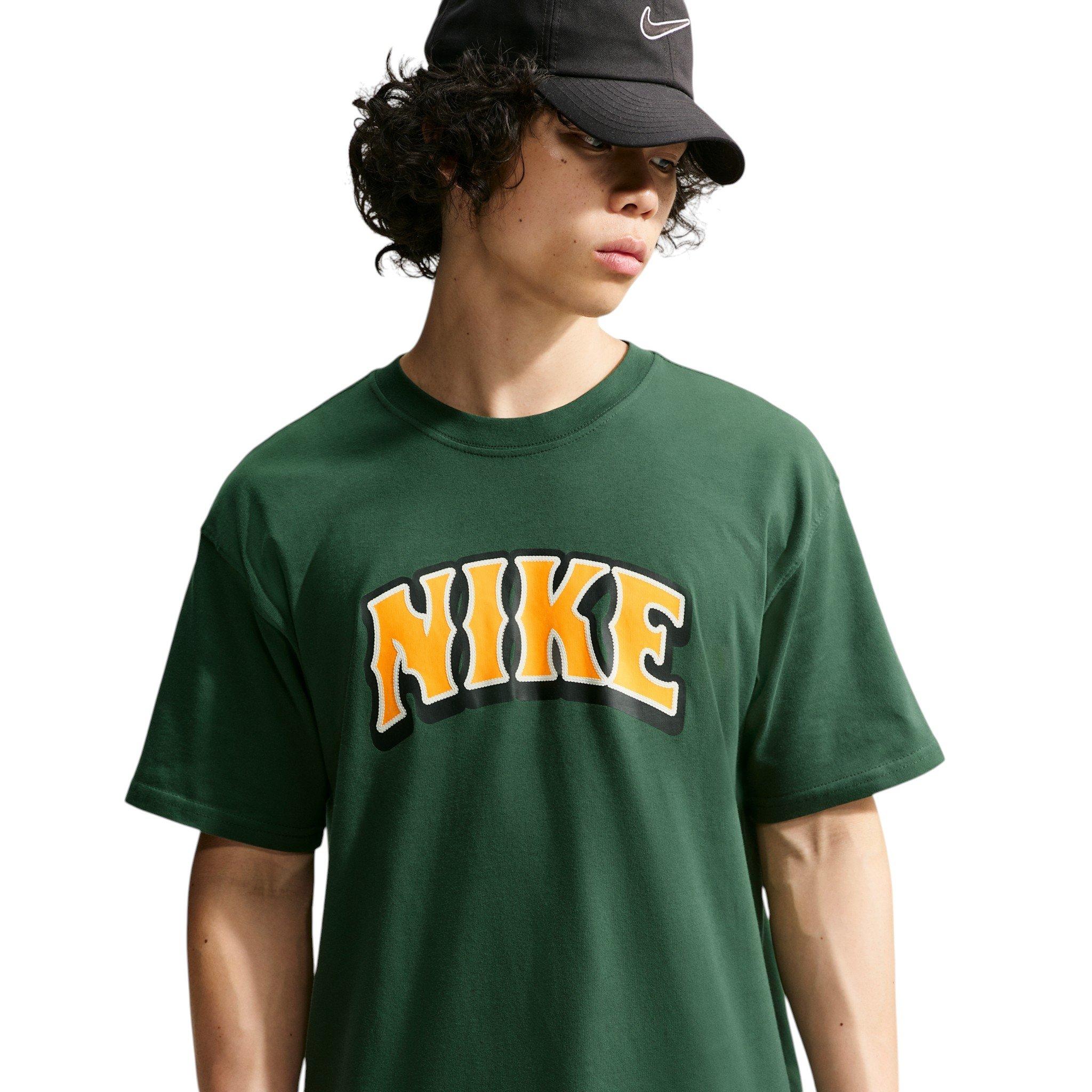 Nike Men's Sportswear Big Logo T-Shirt - GREEN Thumbnail View 1