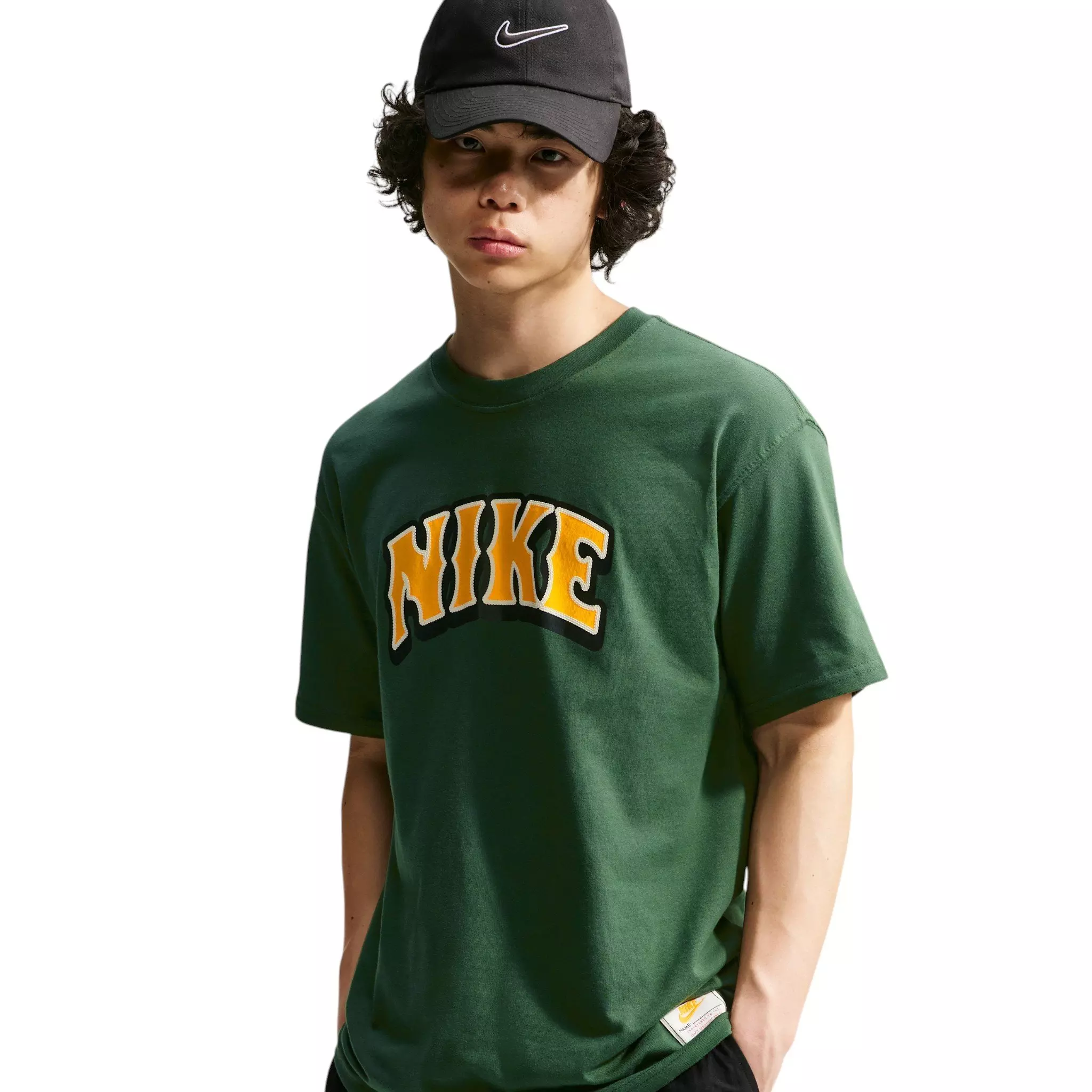 Nike Men's Sportswear Big Logo T-Shirt - GREEN