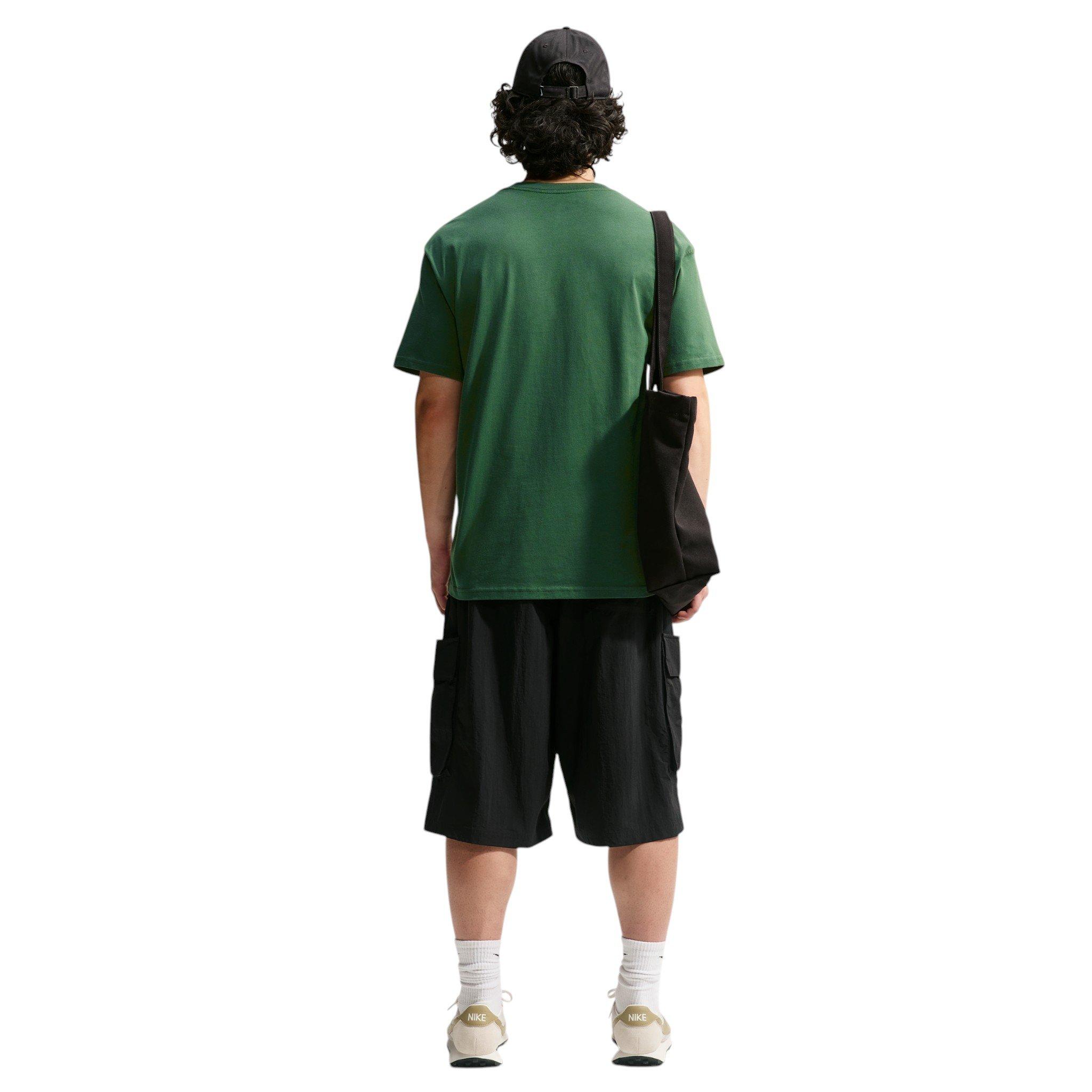 Nike Men's Sportswear Big Logo T-Shirt - GREEN Thumbnail View 5