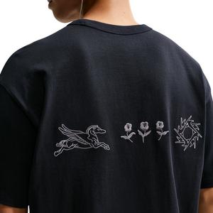 Nike Men's Sportswear Embroidered Premium Essentials T-Shirt - BLACK