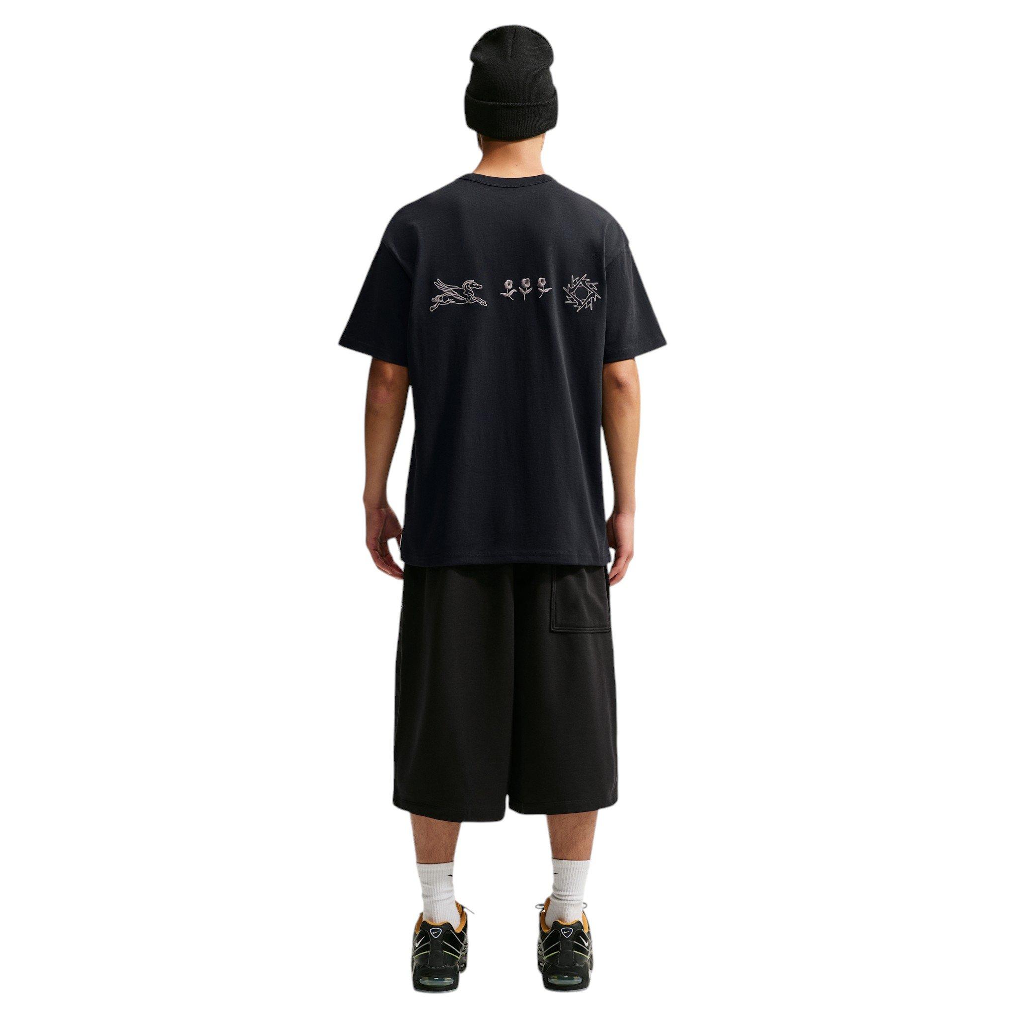 Nike Men's Sportswear Embroidered Premium Essentials T-Shirt - BLACK