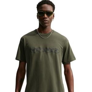Nike Men's Sportswear Embroidered Premium Essentials T-Shirt - GREEN