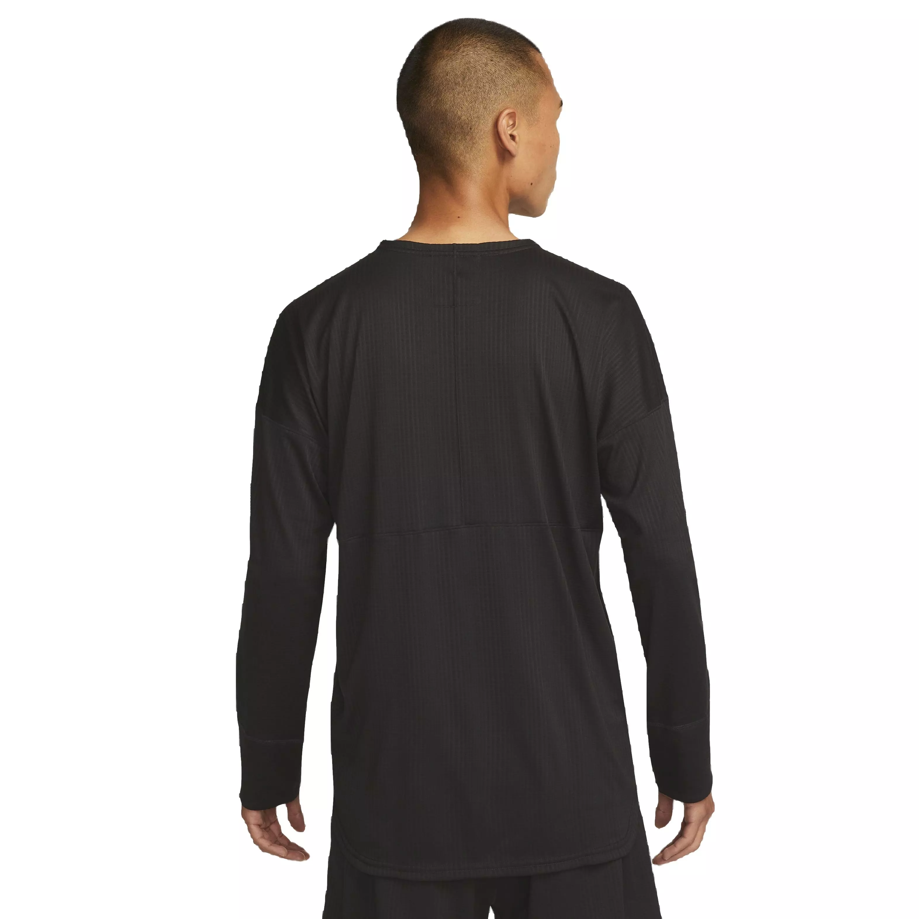 Nike Men's Dri-FIT Statement Jersey Crew Yoga Top - BLACK